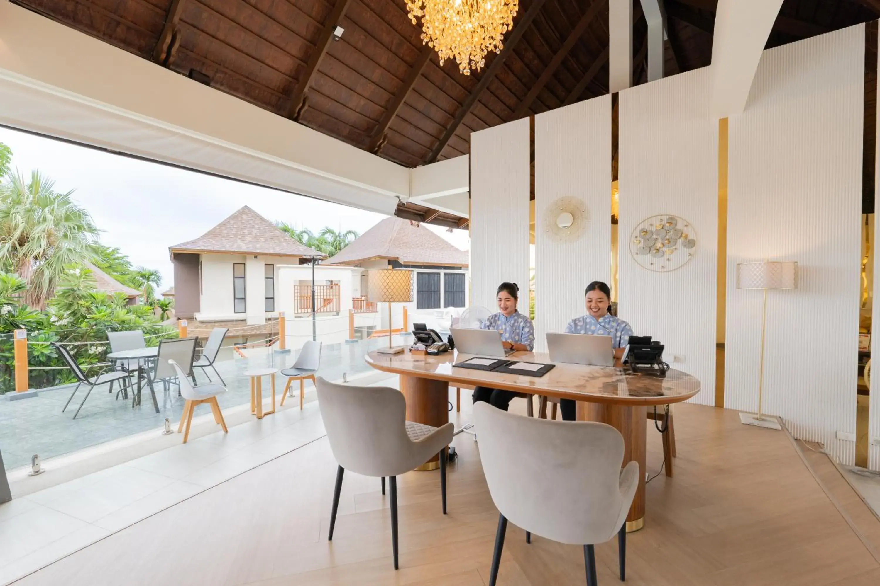 Lobby or reception in The Briza Beach Resort, Samui - SHA Plus Lobby or reception in The Briza Beach Resort, Samui - SHA Plus