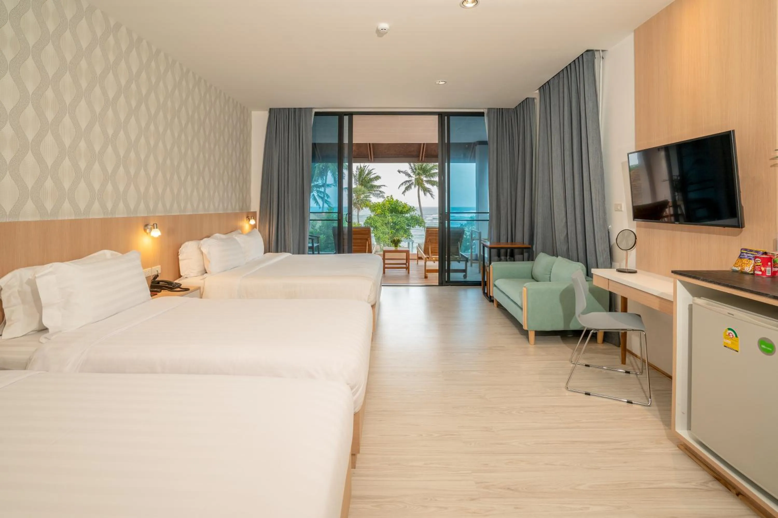 Bedroom, Bed in The Briza Beach Resort, Samui - SHA Plus