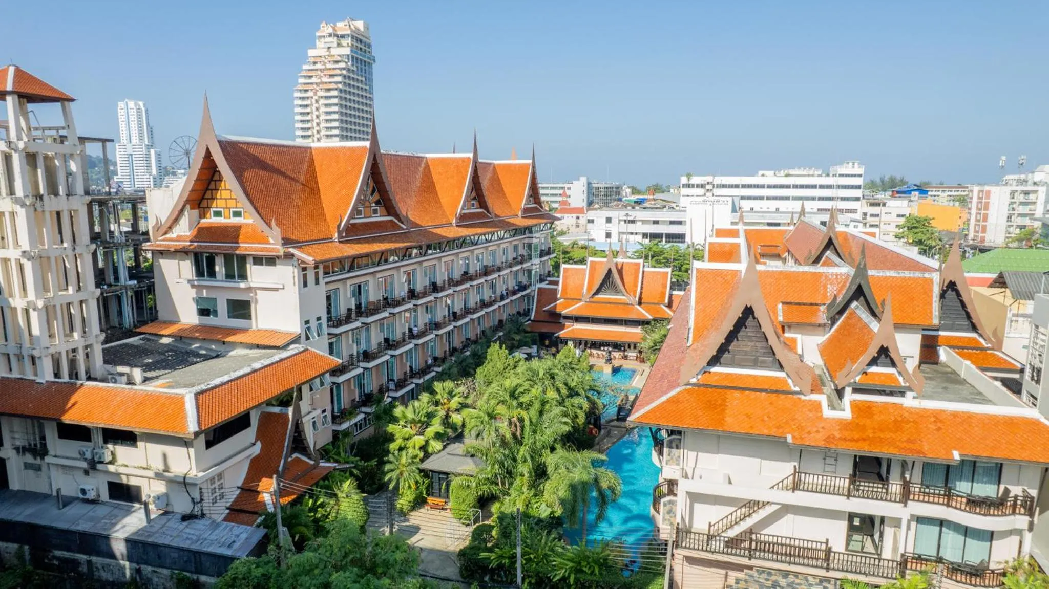 Property building in Nipa Resort, Patong Beach