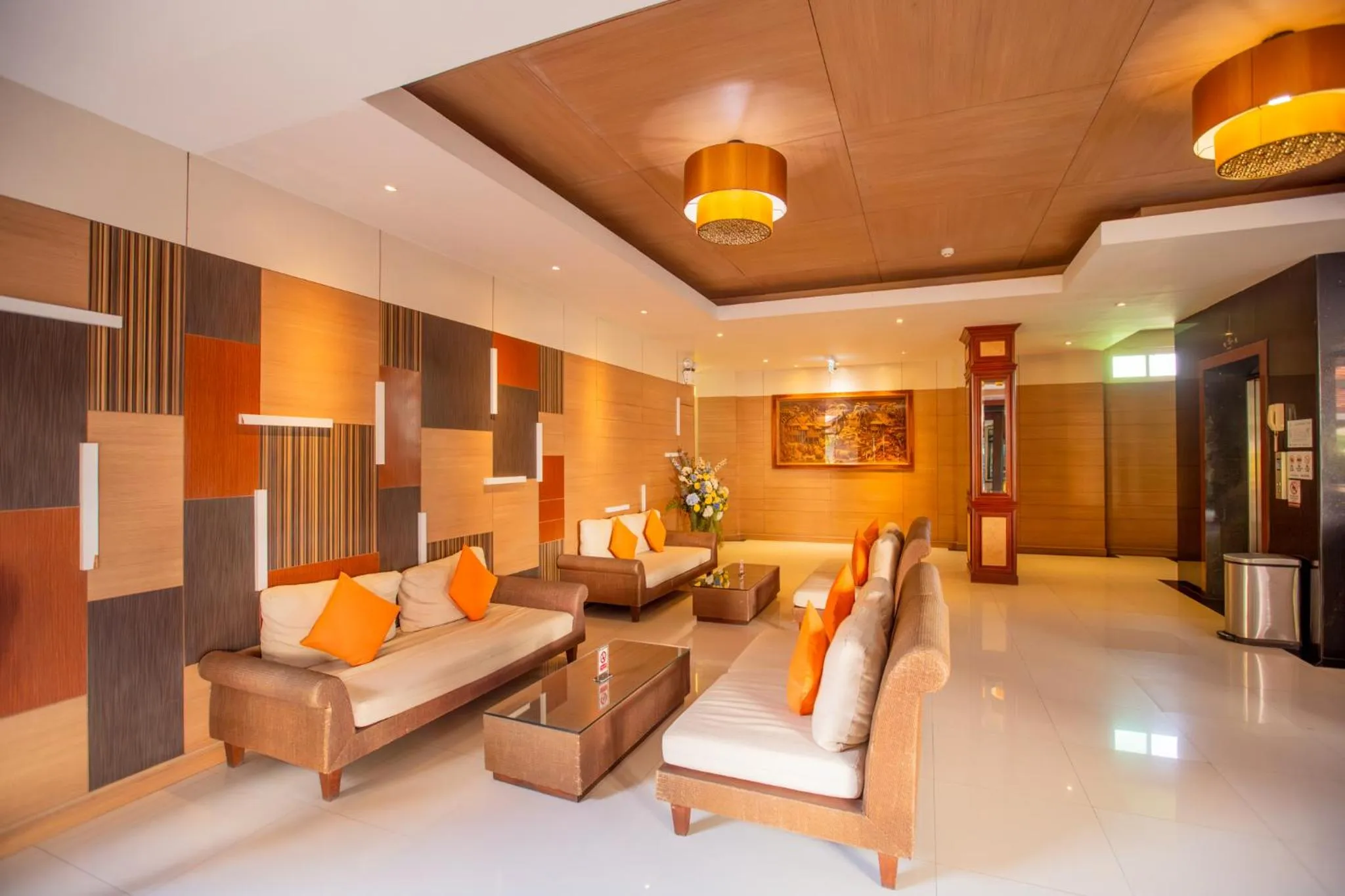 Seating area in Nipa Resort, Patong Beach