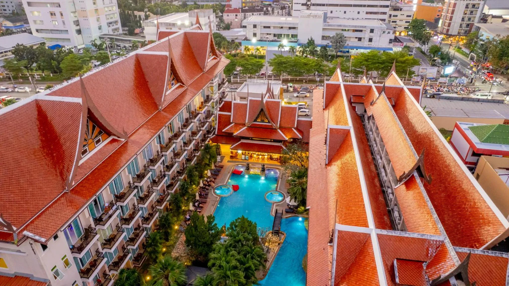 Bird's eye view in Nipa Resort, Patong Beach