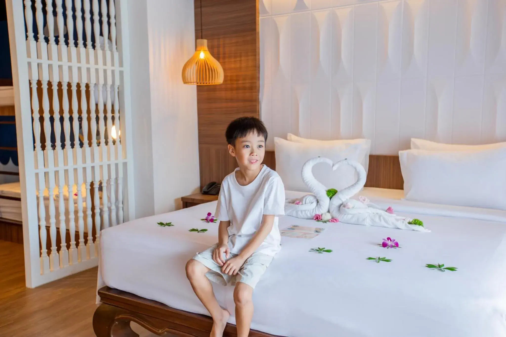 Bedroom, Bed in Nipa Resort, Patong Beach Bedroom, Bed in Nipa Resort, Patong Beach