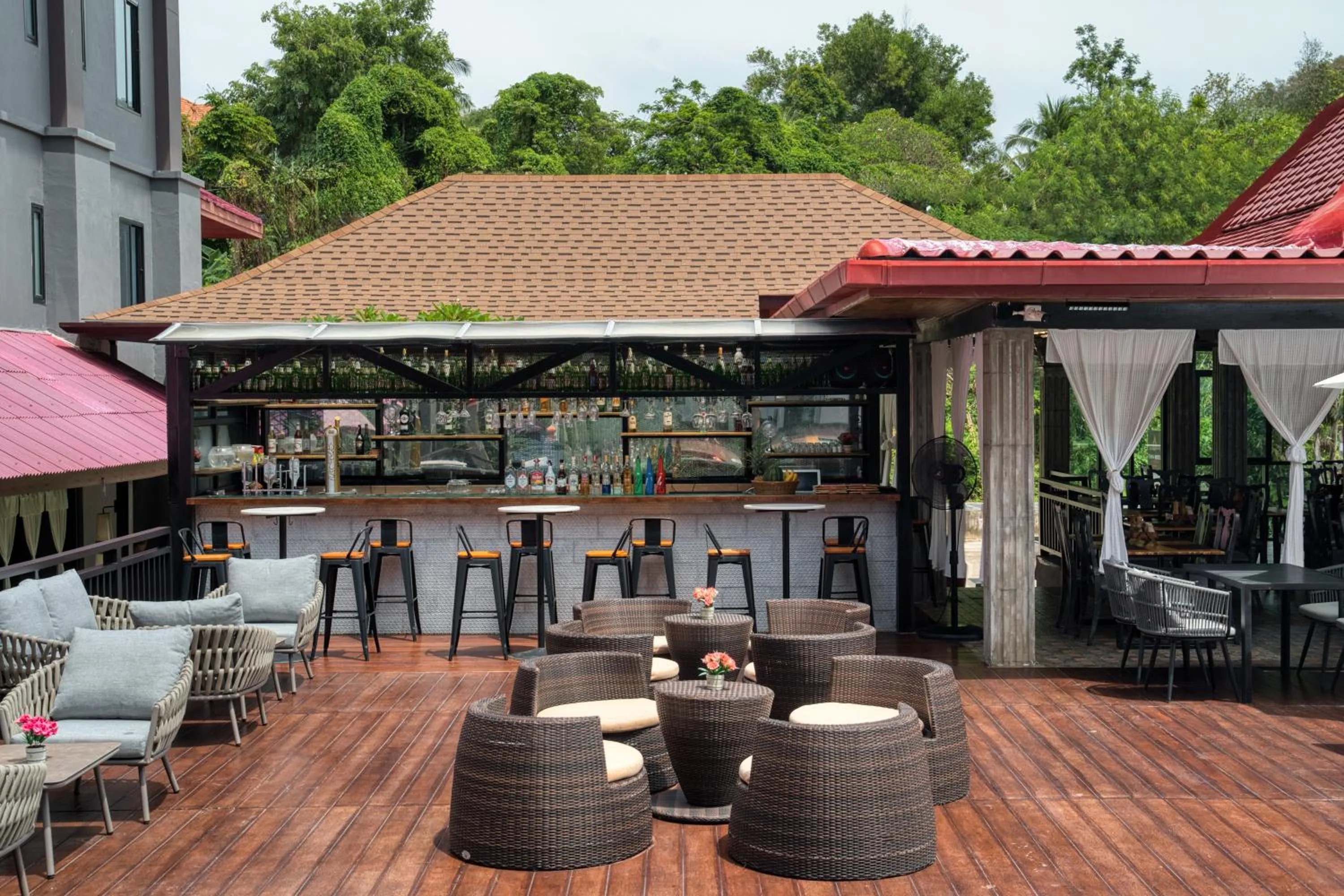 Patio in Tuana Hotels The Phulin Resort