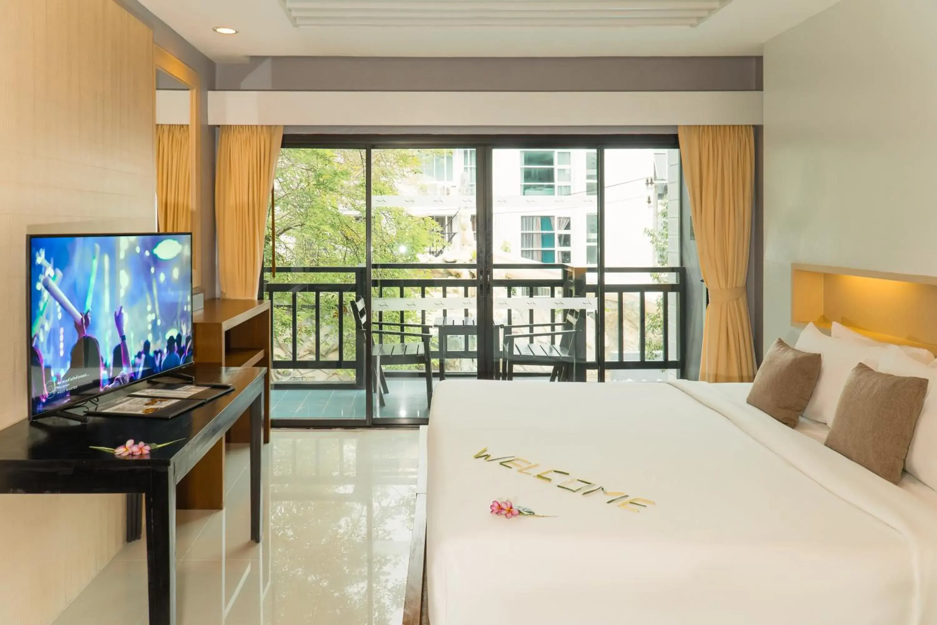 Bed in Phuvaree Resort Bed in Phuvaree Resort