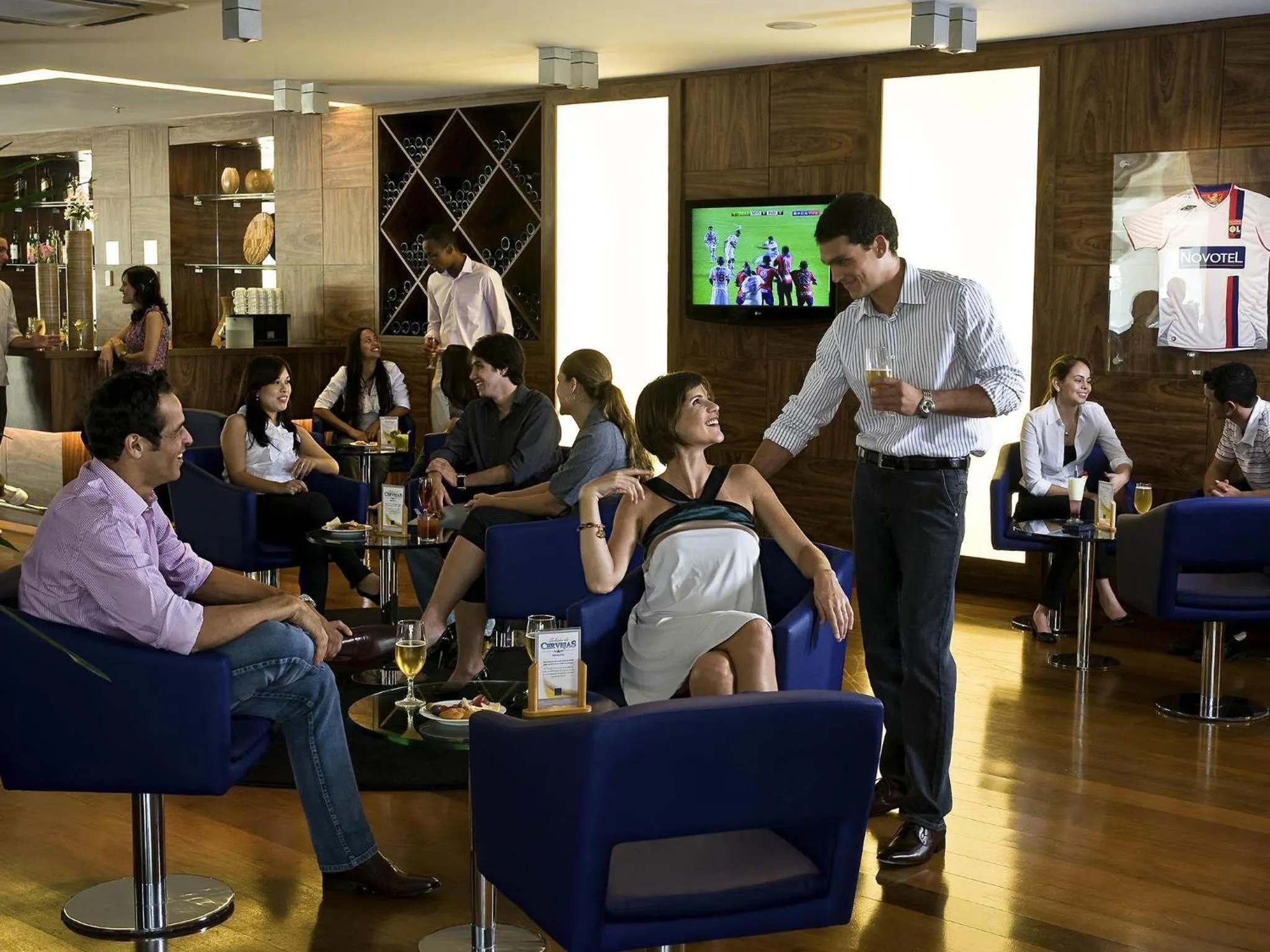 Lounge or bar in Novotel Sao Paulo Morumbi