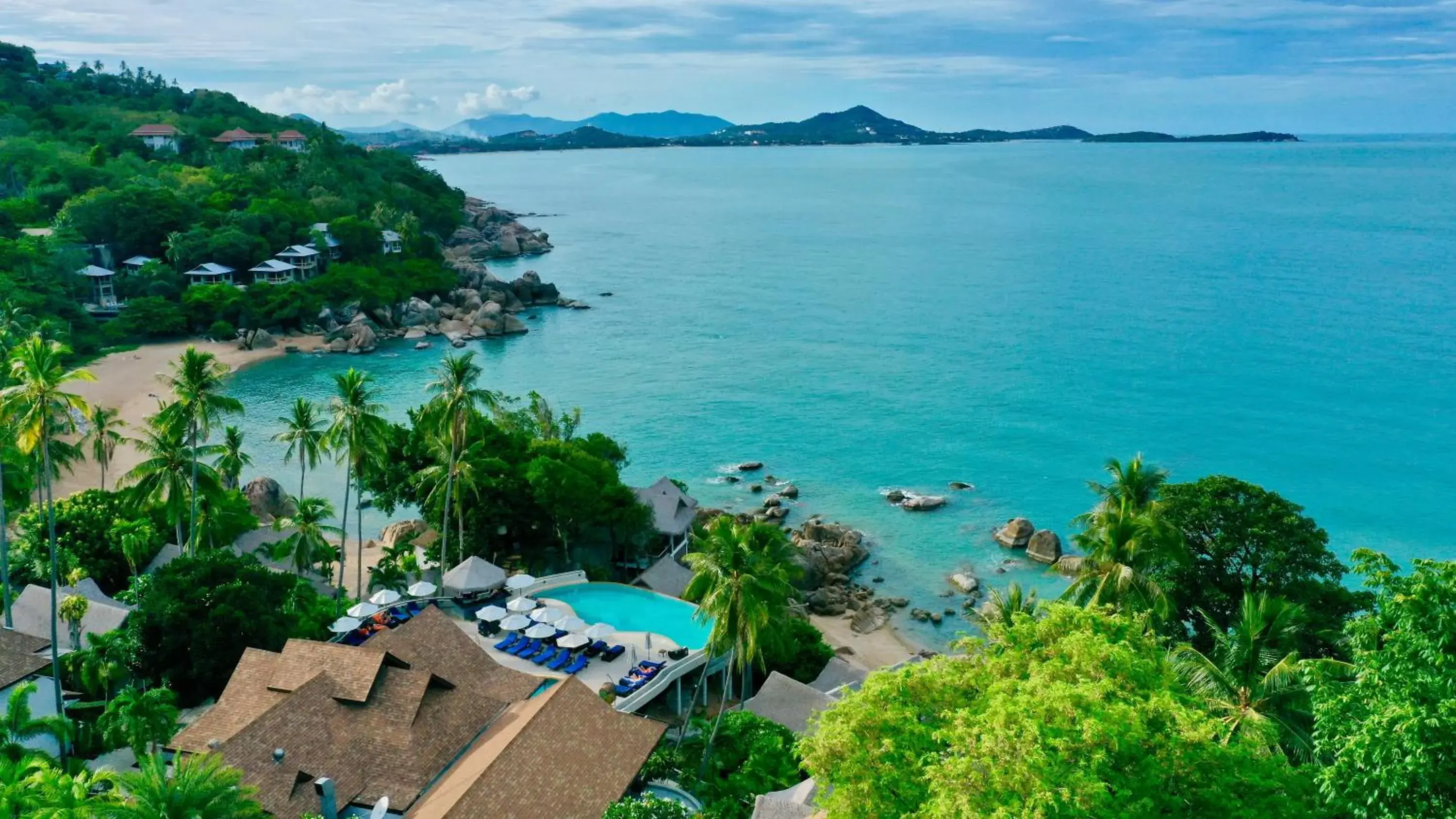 Bird's eye view in Coral Cliff Beach Resort Samui - SHA Plus Bird's eye view in Coral Cliff Beach Resort Samui - SHA Plus
