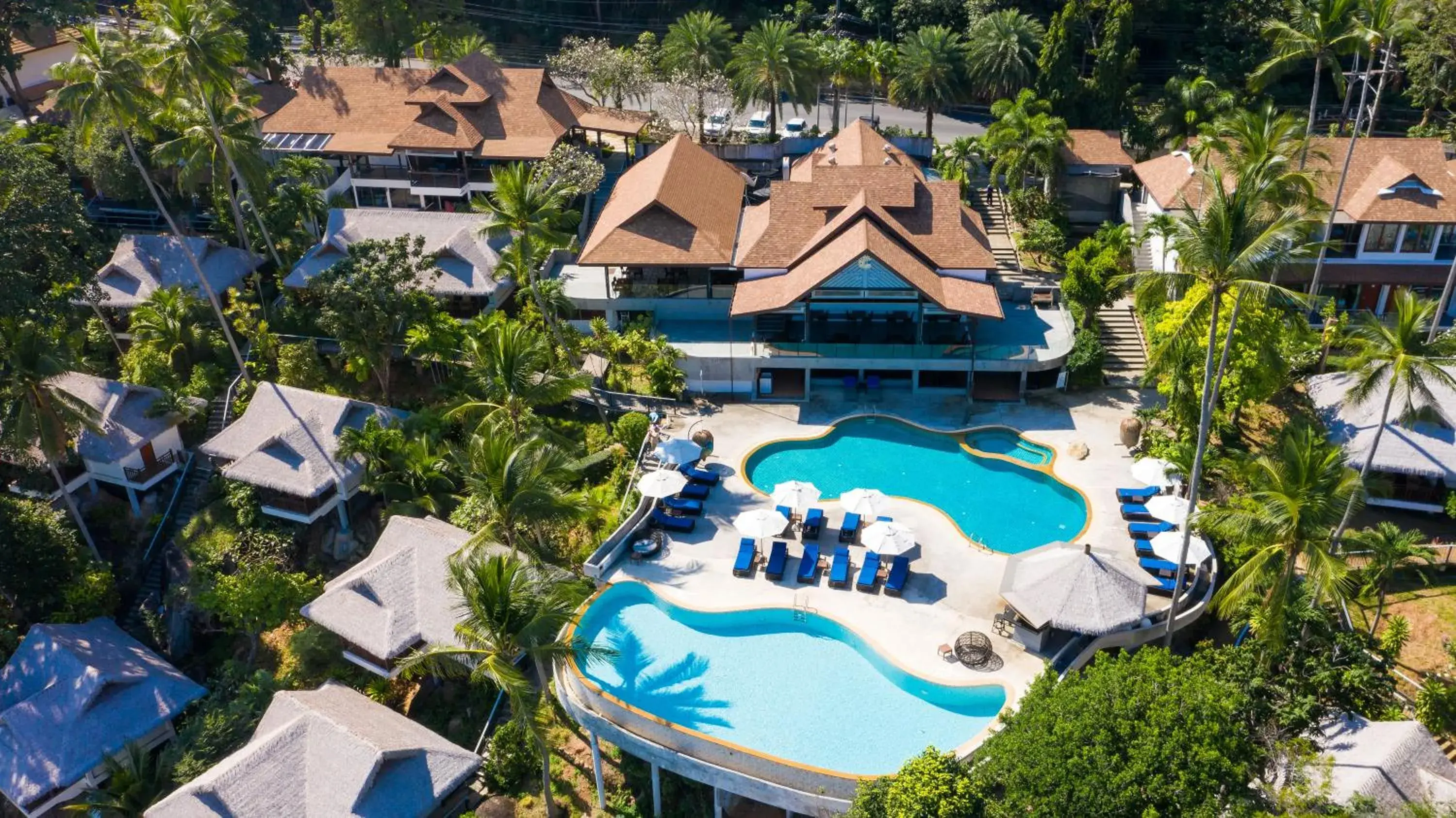 Bird's eye view in Coral Cliff Beach Resort Samui - SHA Plus Bird's eye view in Coral Cliff Beach Resort Samui - SHA Plus