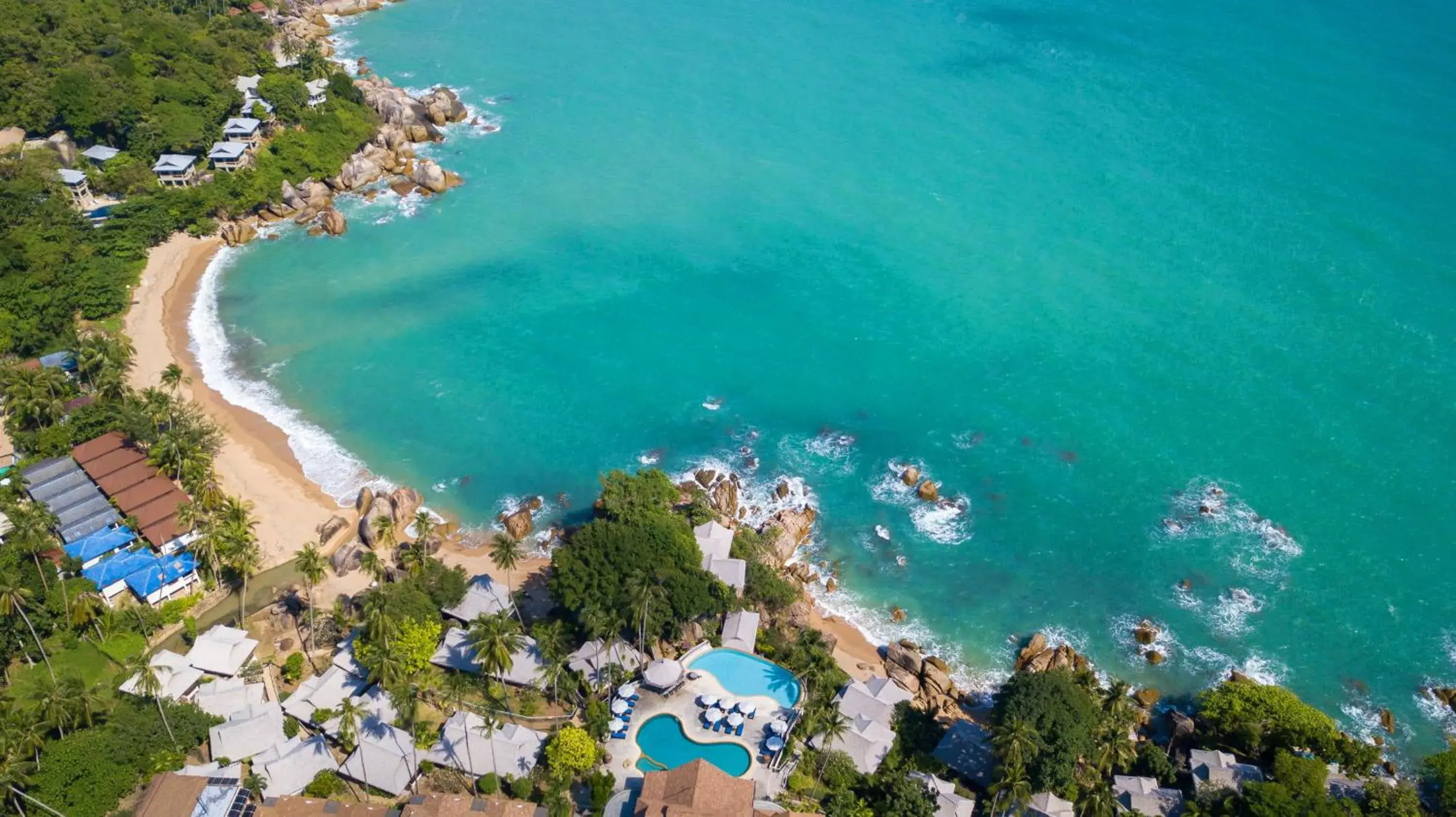 Bird's eye view in Coral Cliff Beach Resort Samui - SHA Plus Bird's eye view in Coral Cliff Beach Resort Samui - SHA Plus