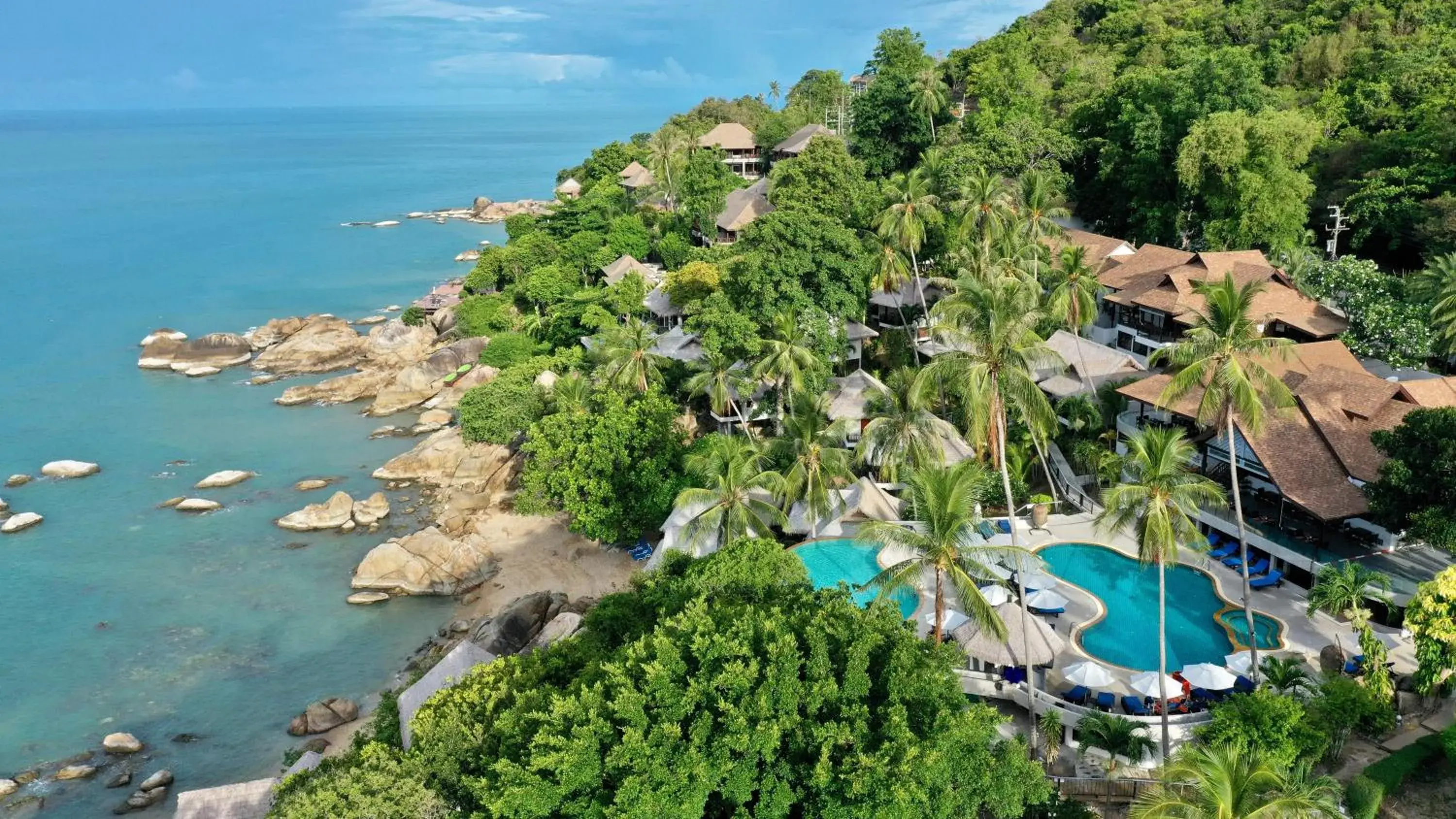 Bird's eye view in Coral Cliff Beach Resort Samui - SHA Plus Bird's eye view in Coral Cliff Beach Resort Samui - SHA Plus