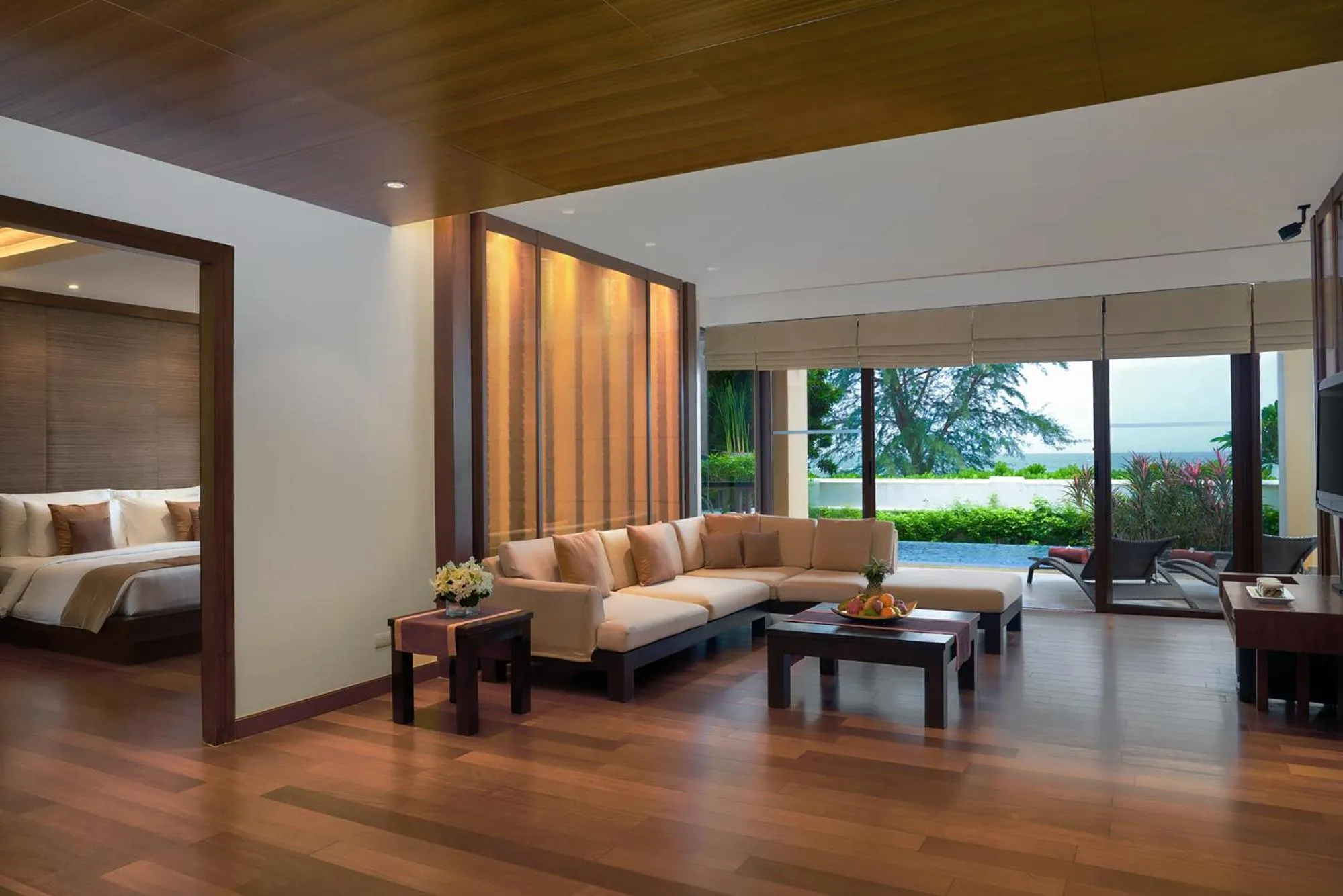 Living room, Bed in Mövenpick Resort Bangtao Beach Phuket