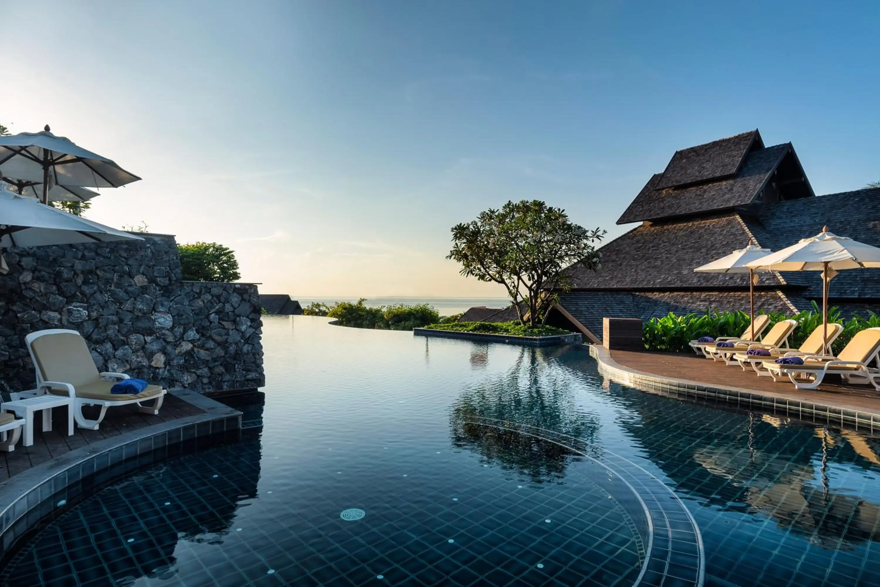 Pool view in Nora Buri Resort & Spa - SHA Extra Plus Pool view in Nora Buri Resort & Spa - SHA Extra Plus