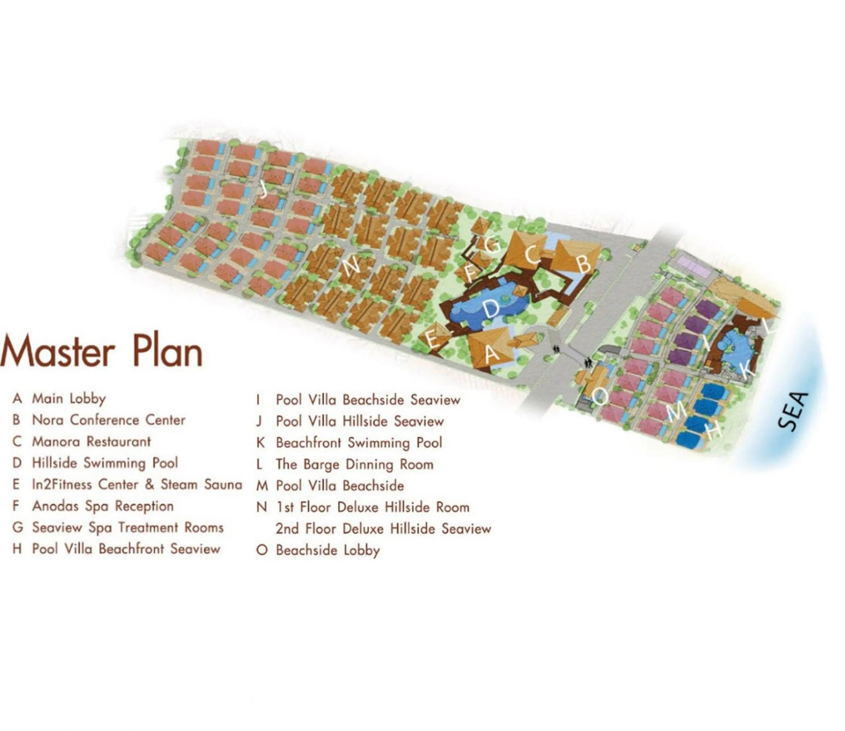 Floor plan in Nora Buri Resort & Spa - SHA Extra Plus