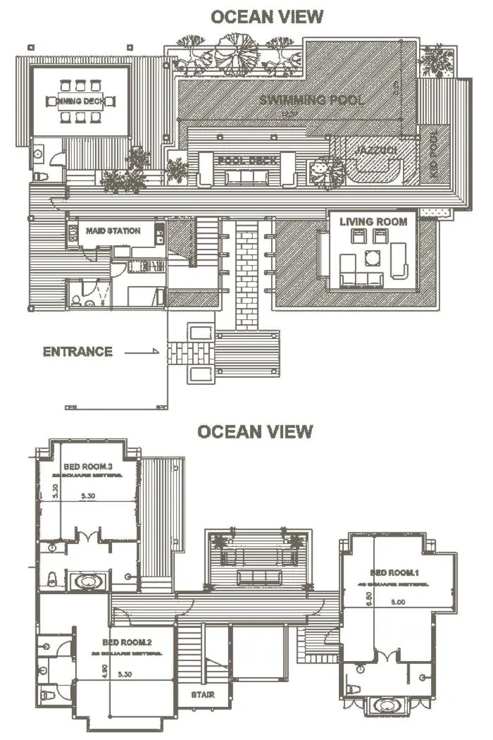 Floor plan in Nora Buri Resort & Spa