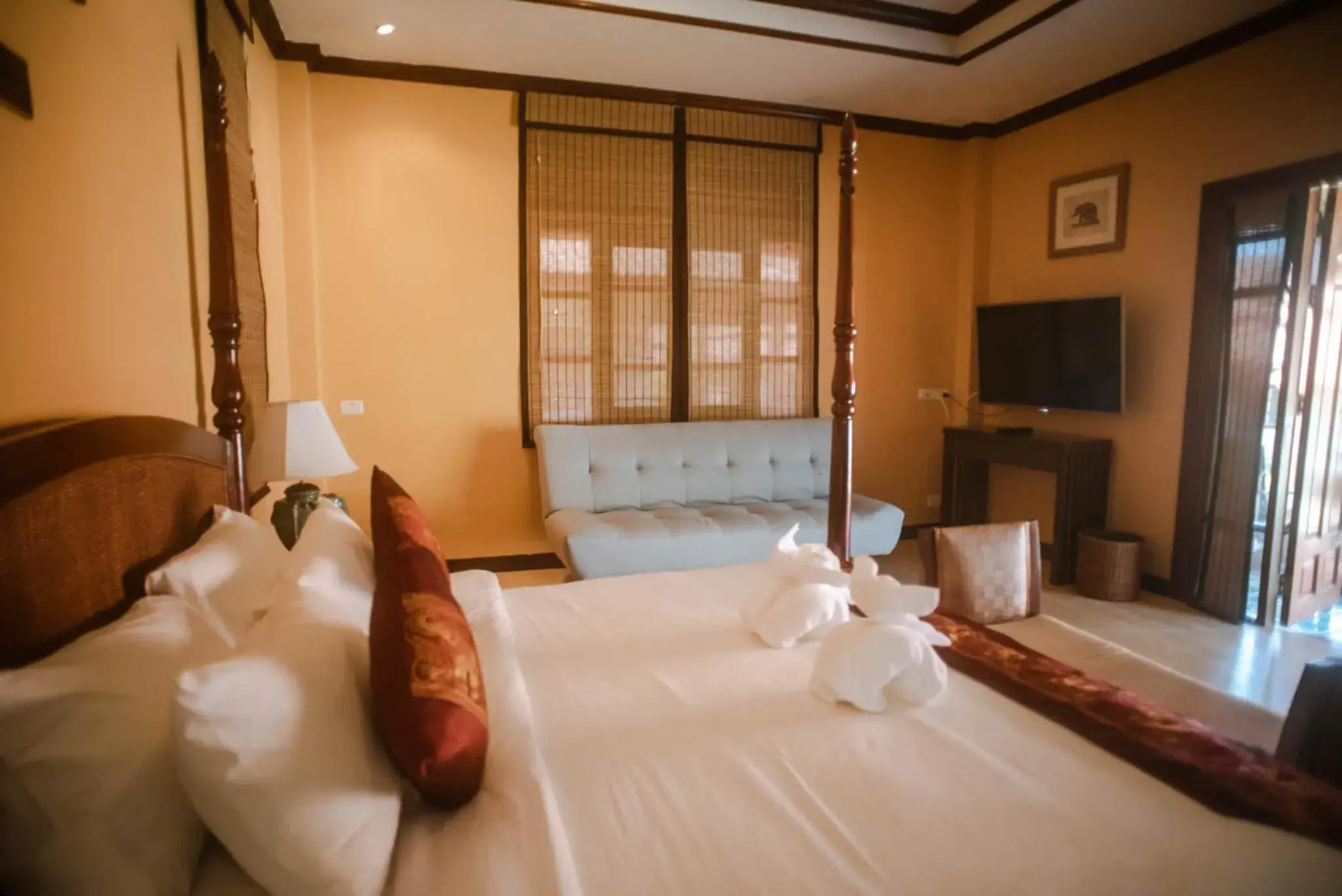 Bed in The Aiyapura Koh Chang Bed in The Aiyapura Koh Chang