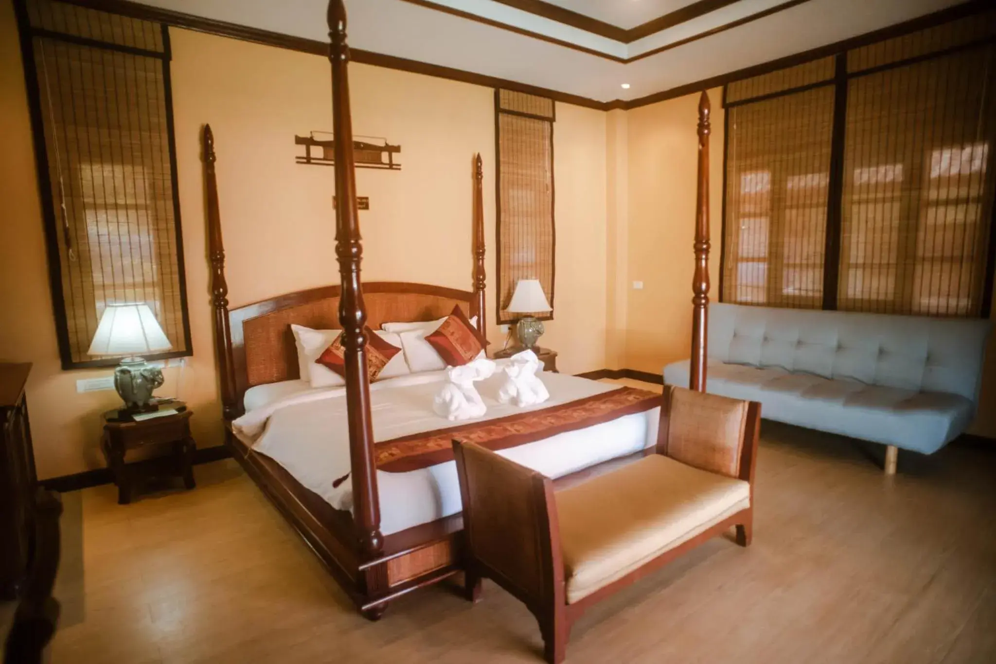 Bed in The Aiyapura Koh Chang Bed in The Aiyapura Koh Chang