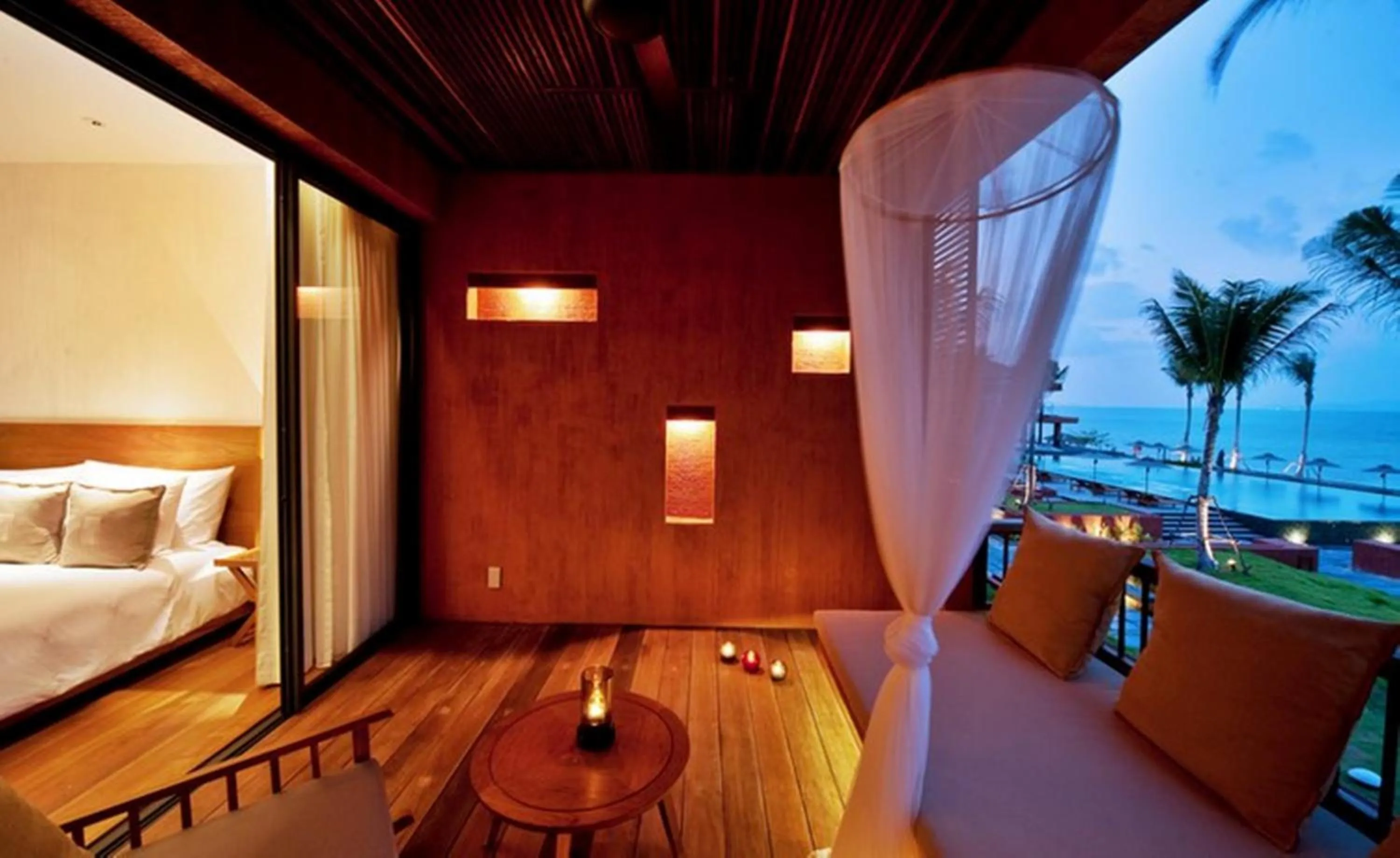 Balcony/Terrace, Bed in Hansar Samui Resort & Spa - SHA Extra Plus