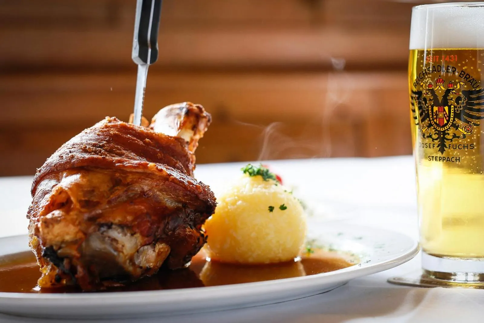 Food close-up in Hotel-Brauereigasthof Josef Fuchs