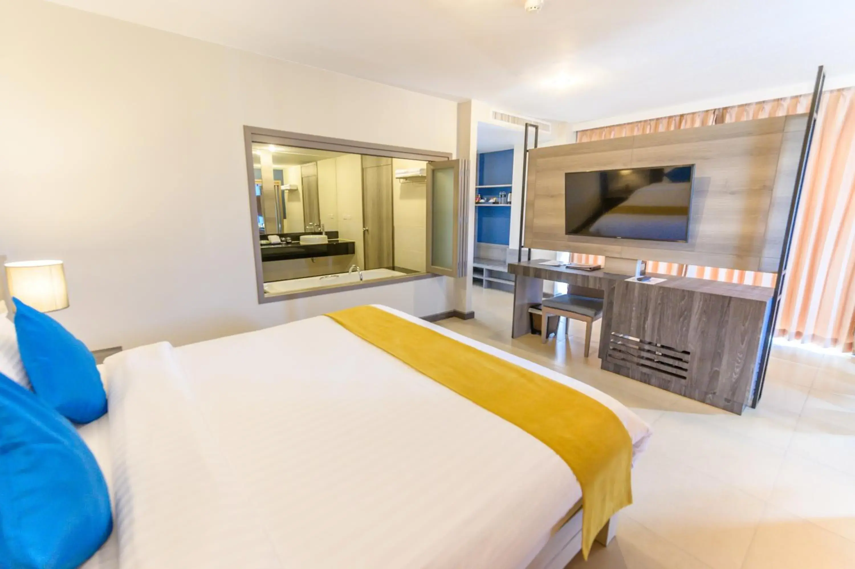 TV and multimedia, Bed in Andakira Hotel - SHA Extra Plus TV and multimedia, Bed in Andakira Hotel - SHA Extra Plus