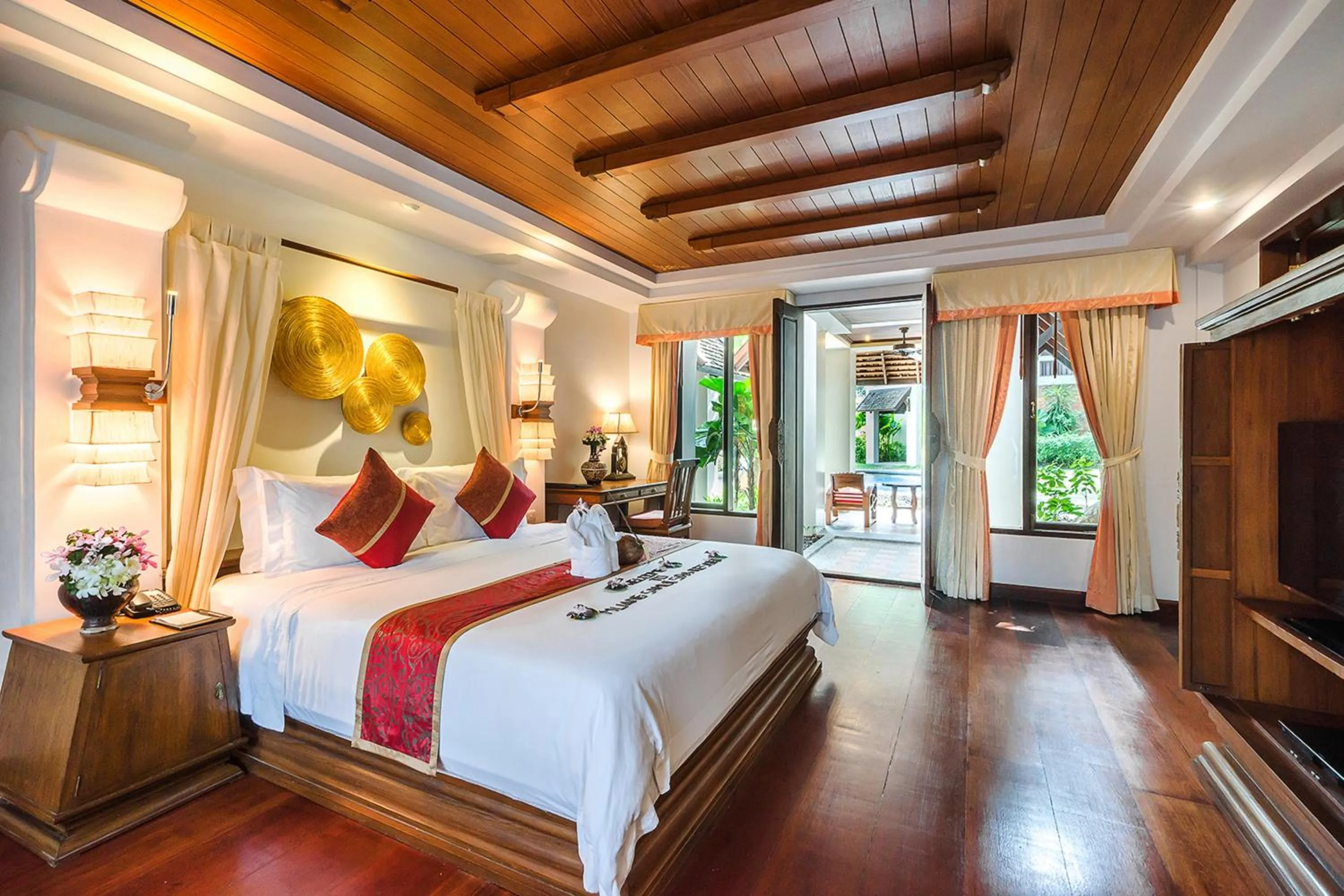 Bedroom, Bed in Muang Samui Spa Resort