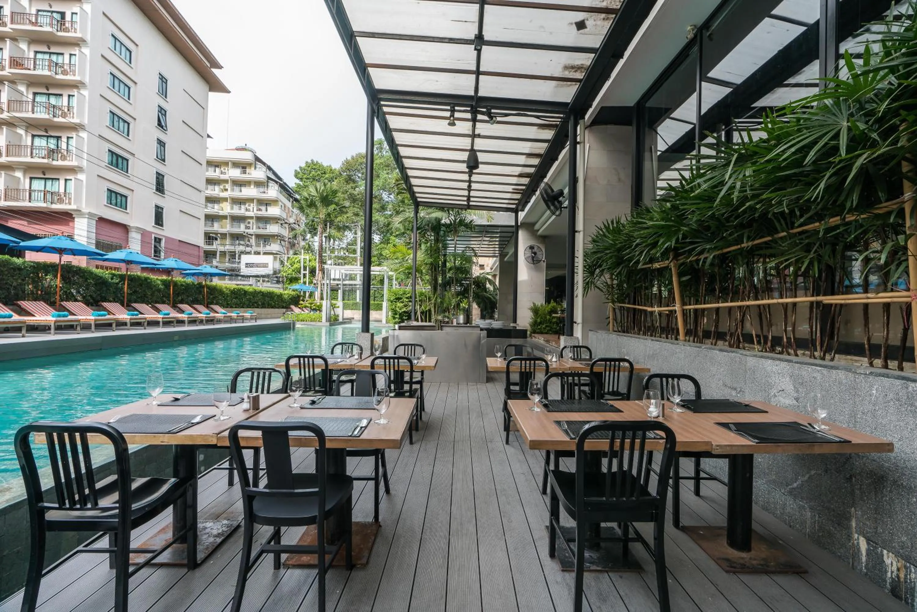 Patio in Hotel Vista