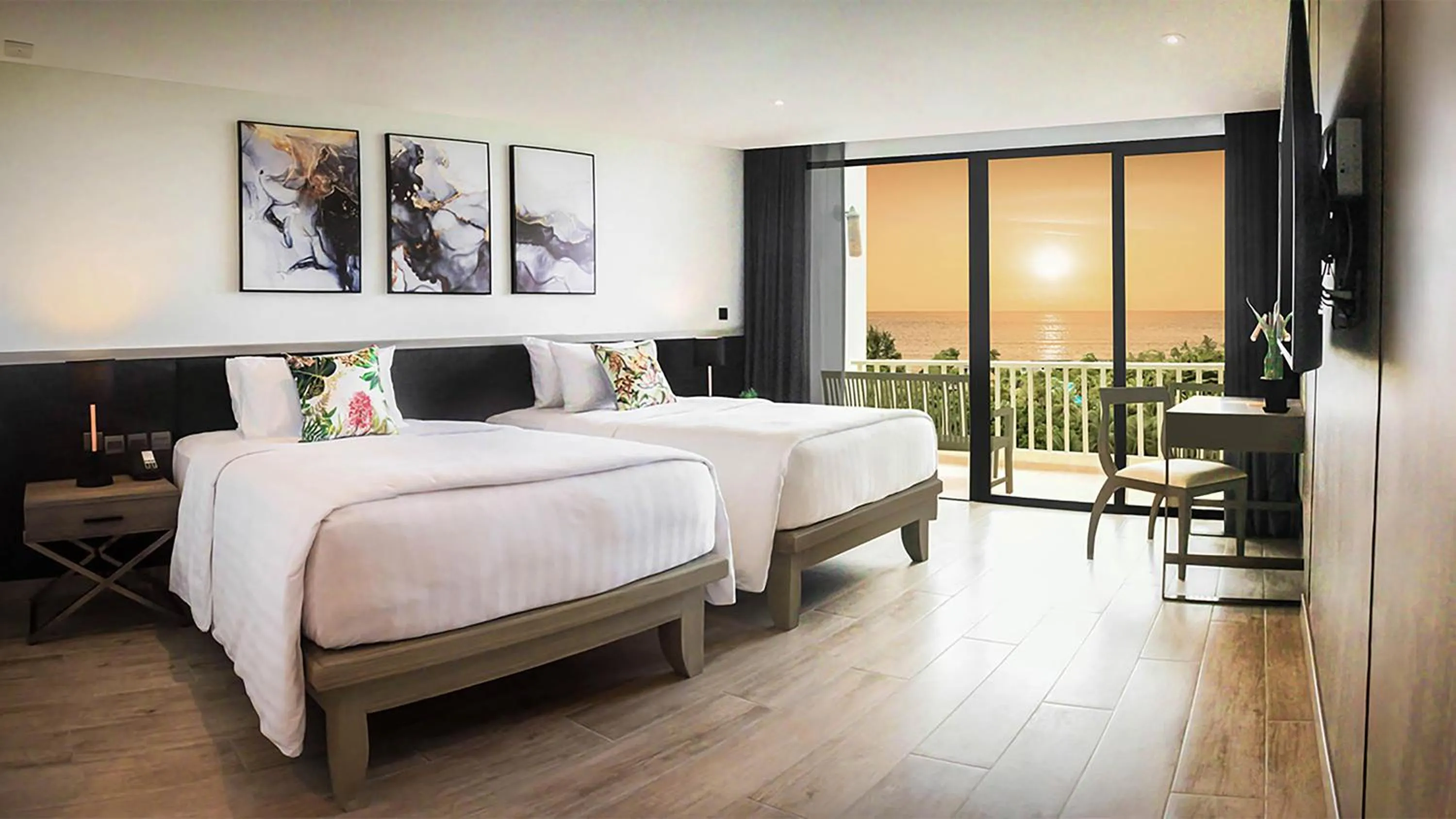 Bed in Paradox Resort Phuket