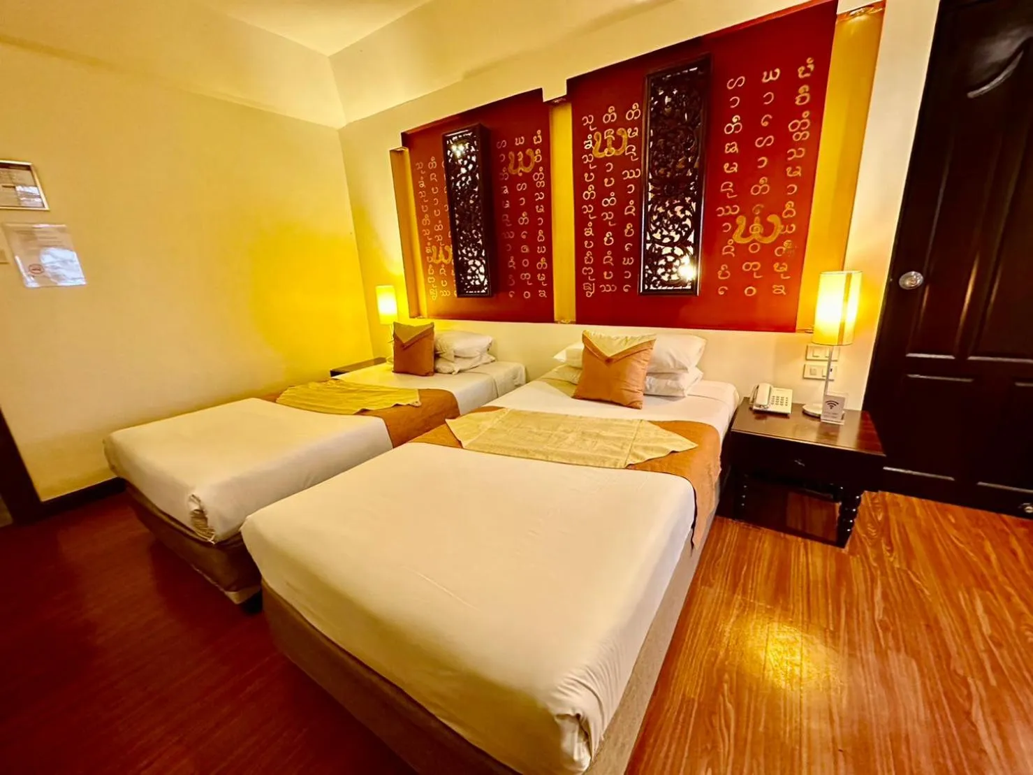 Bed in Chiangmai Gate Hotel