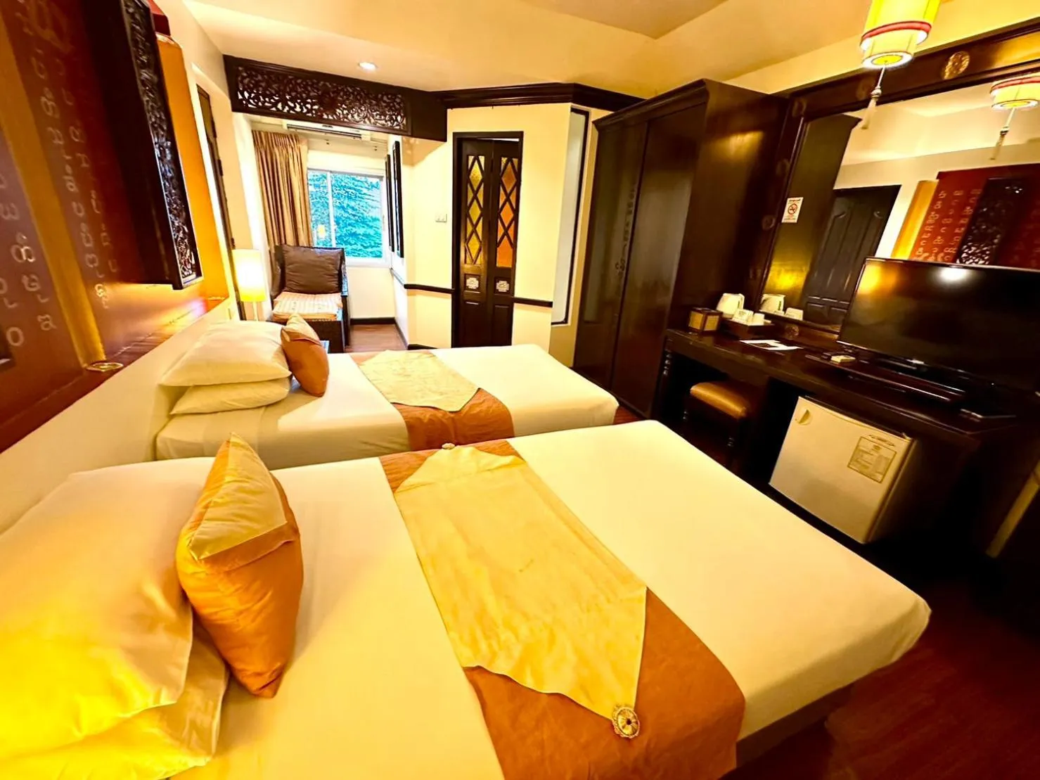 Bed in Chiangmai Gate Hotel