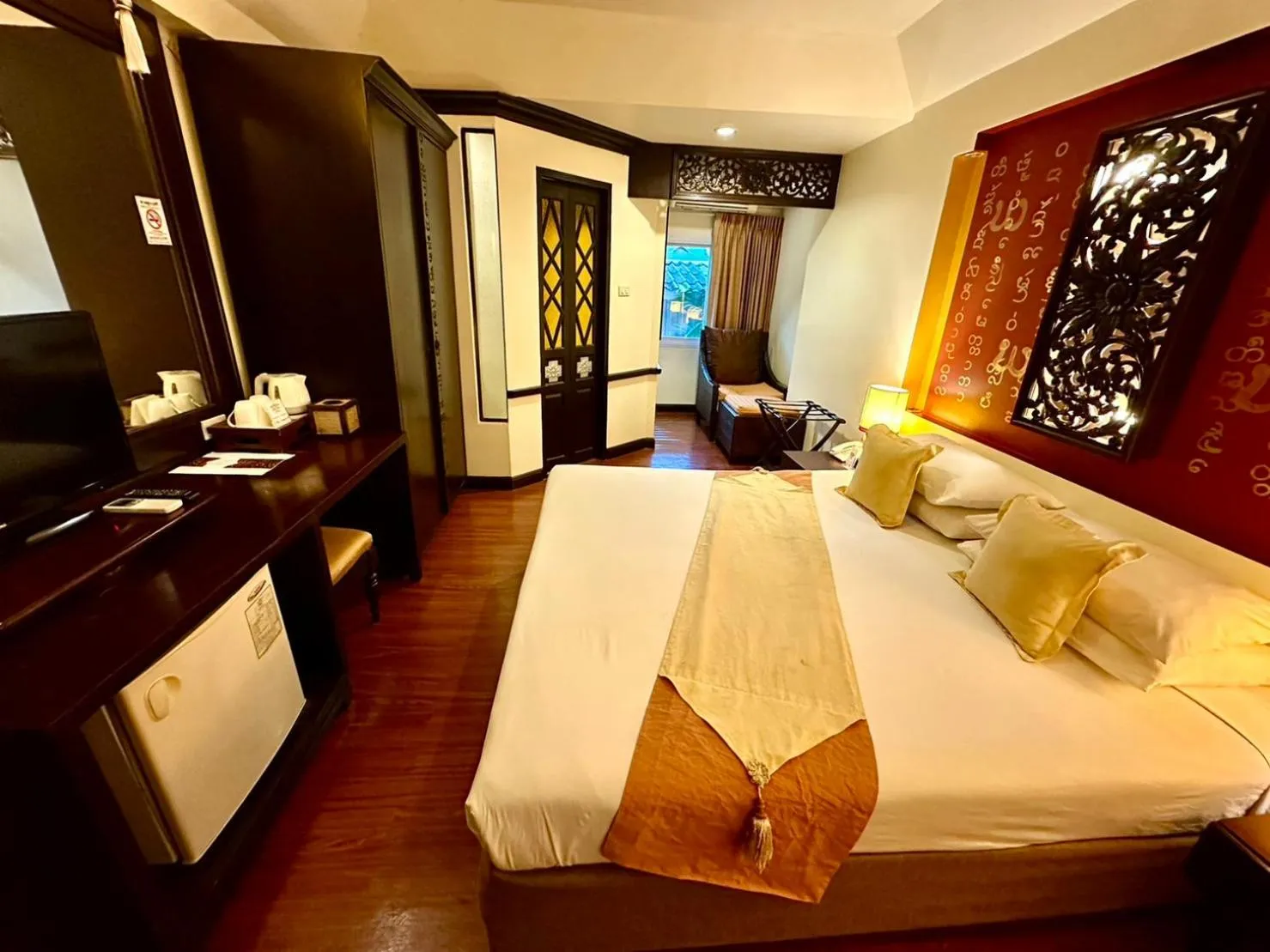 Bed in Chiangmai Gate Hotel