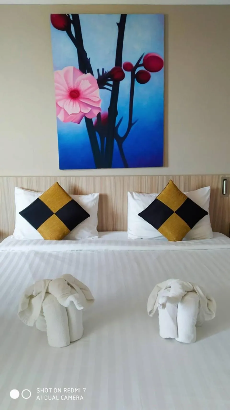 Bed in Kata Beach Studio Phuket