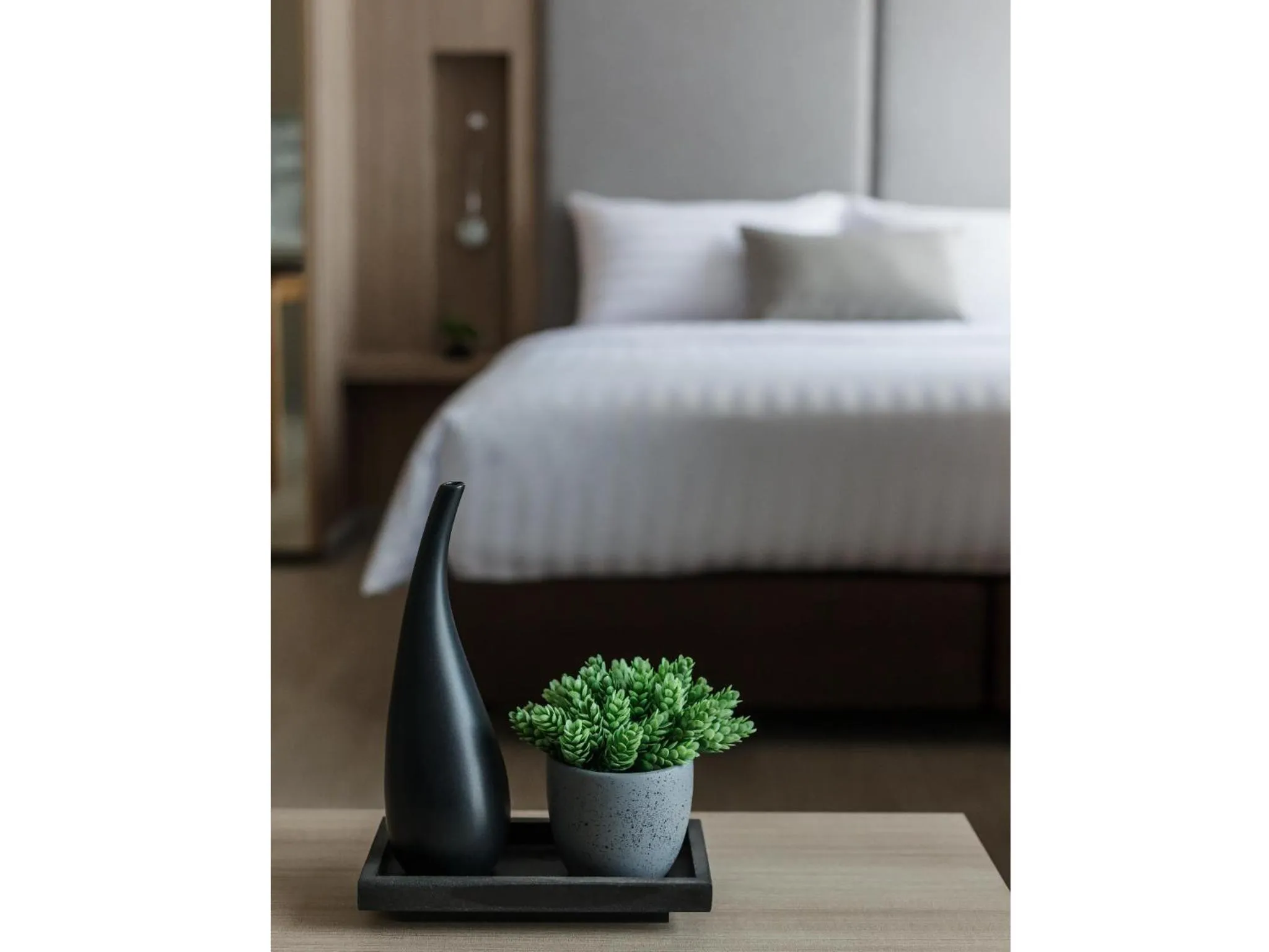 Decorative detail, Bed in Madera Residence Sriracha