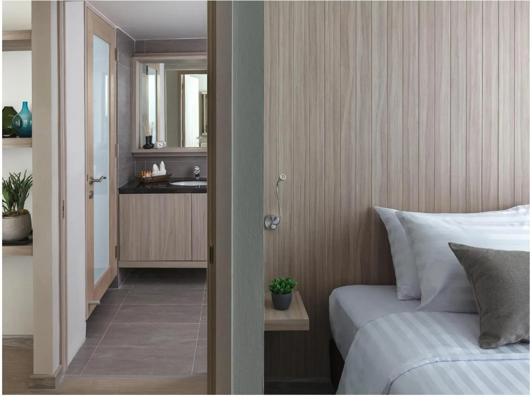 Bedroom, Bed in Madera Residence Sriracha Bedroom, Bed in Madera Residence Sriracha