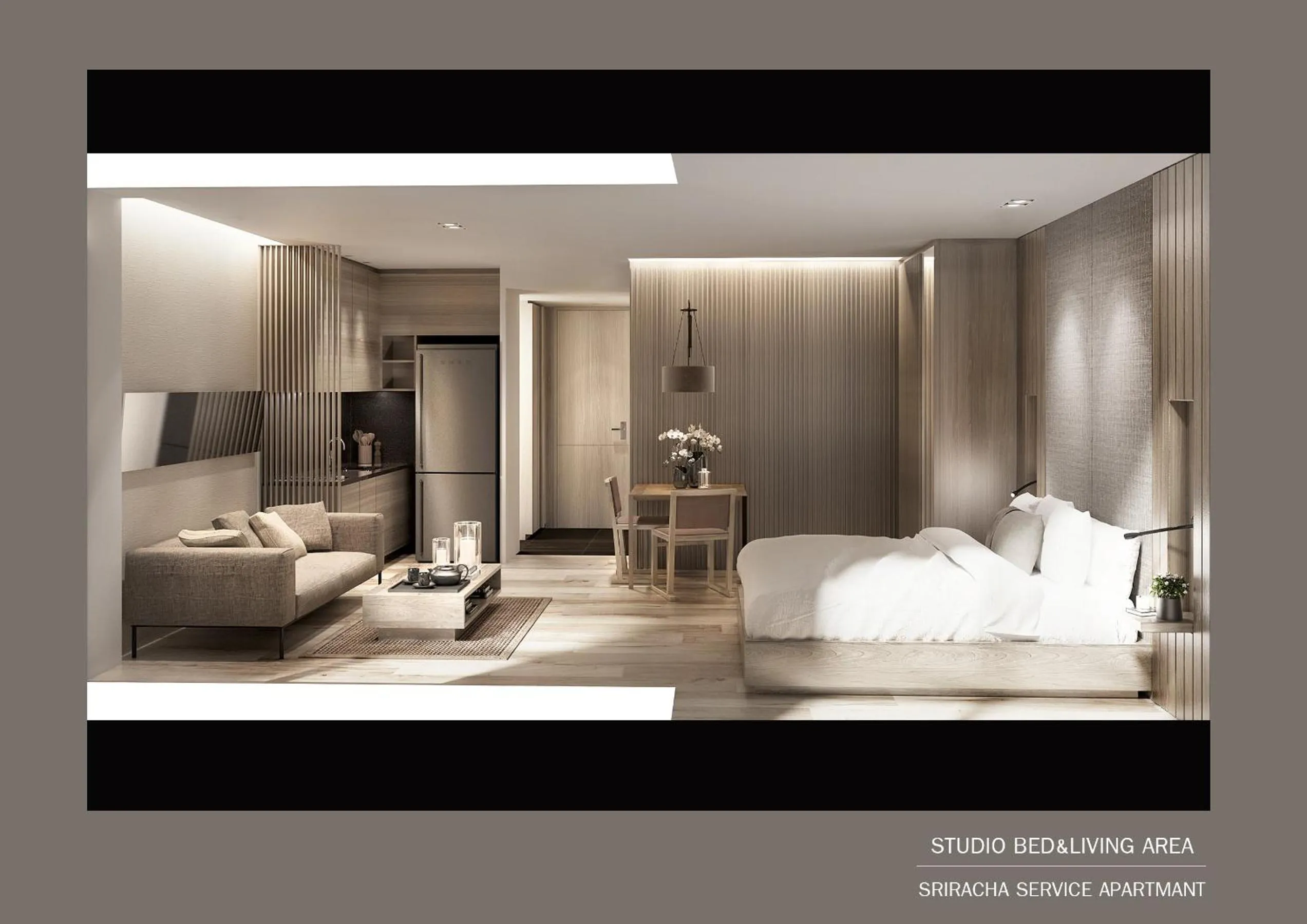 Photo of the whole room, Bed in Madera Residence Sriracha