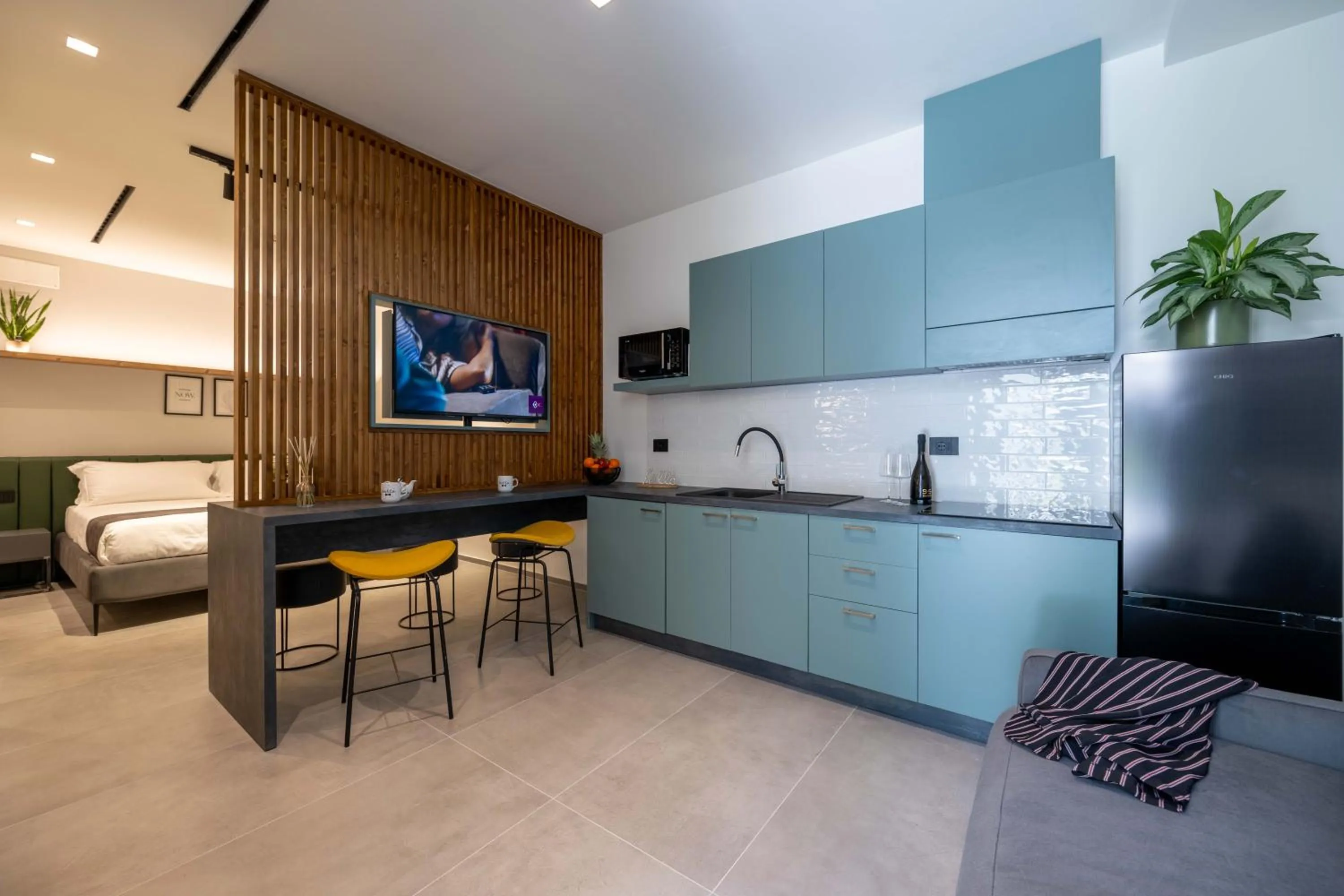 Kitchen or kitchenette in Meg Lifestyle Hotel & Apartaments
