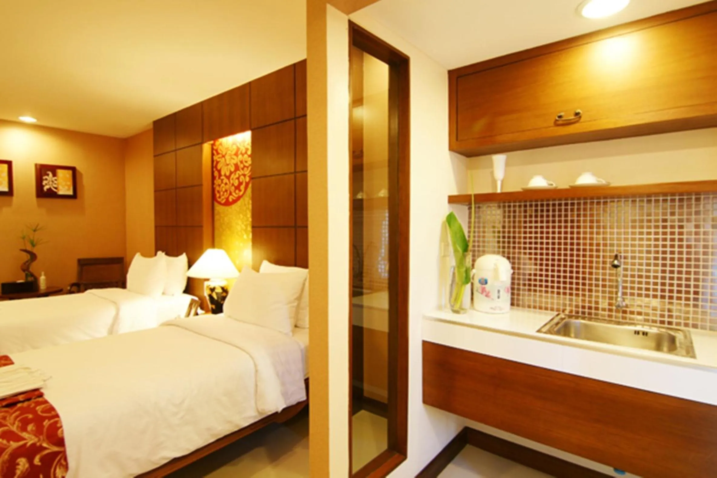 Bed in Mariya Boutique Hotel At Suvarnabhumi Airport