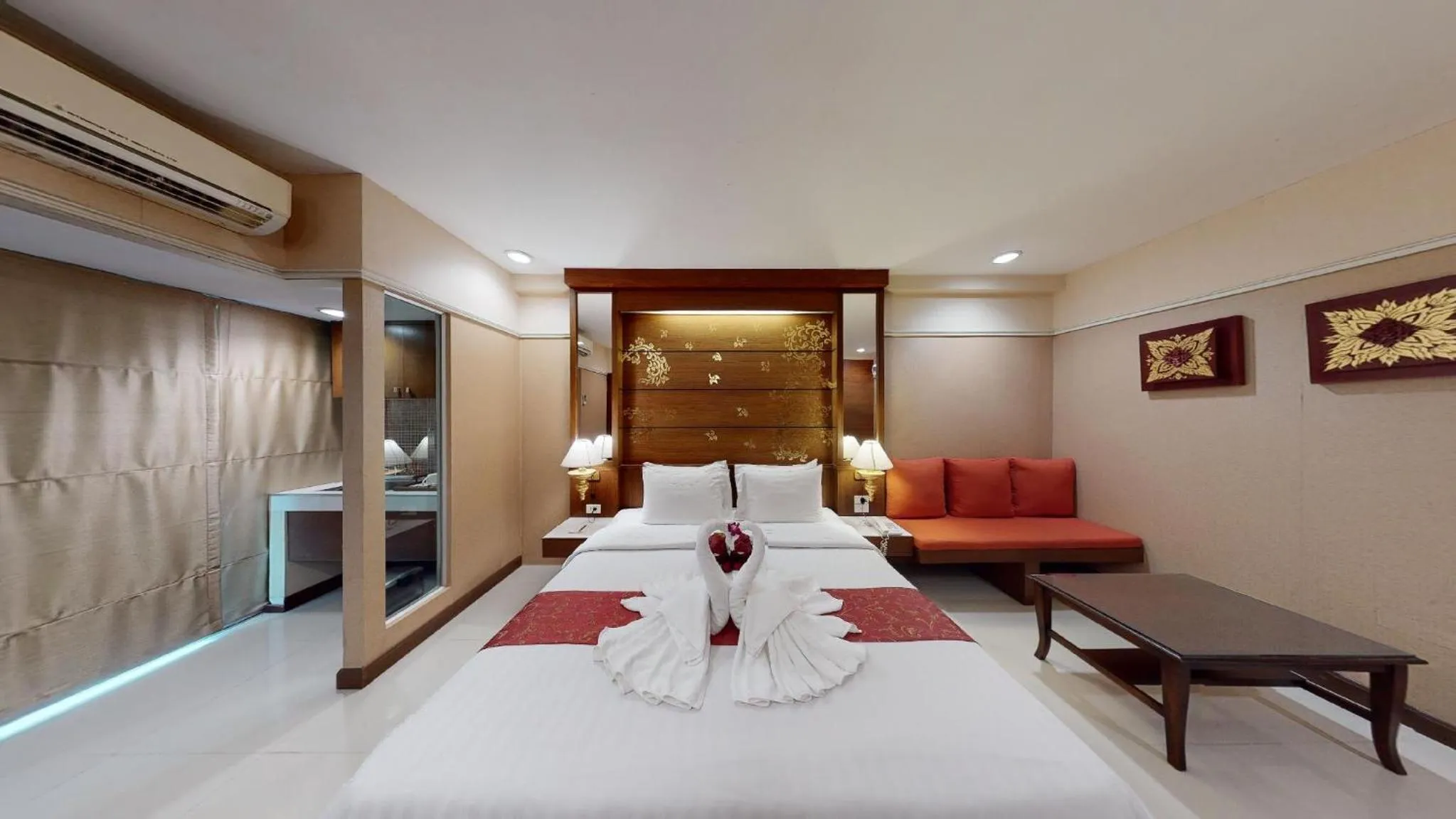 Photo of the whole room, Bed in Mariya Boutique Hotel At Suvarnabhumi Airport