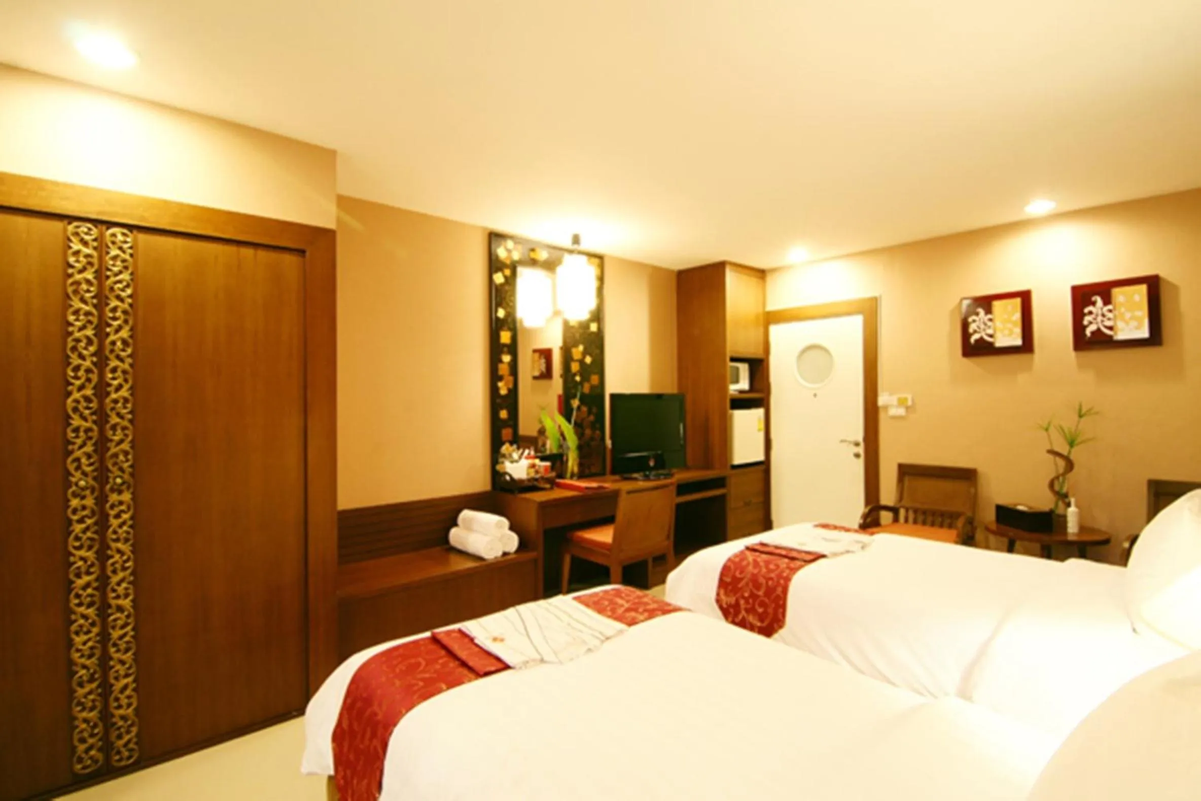 Bed in Mariya Boutique Hotel At Suvarnabhumi Airport