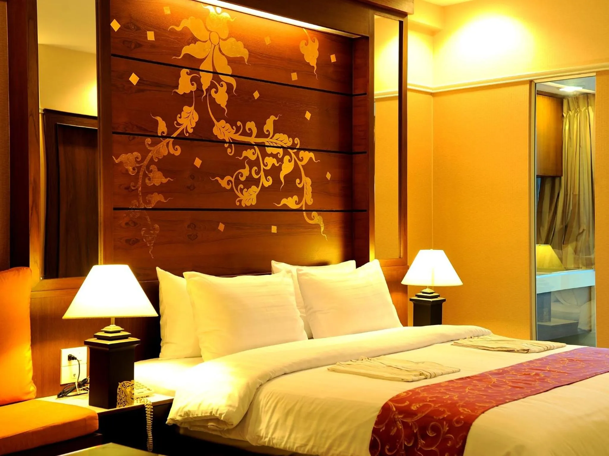 Bed in Mariya Boutique Hotel At Suvarnabhumi Airport