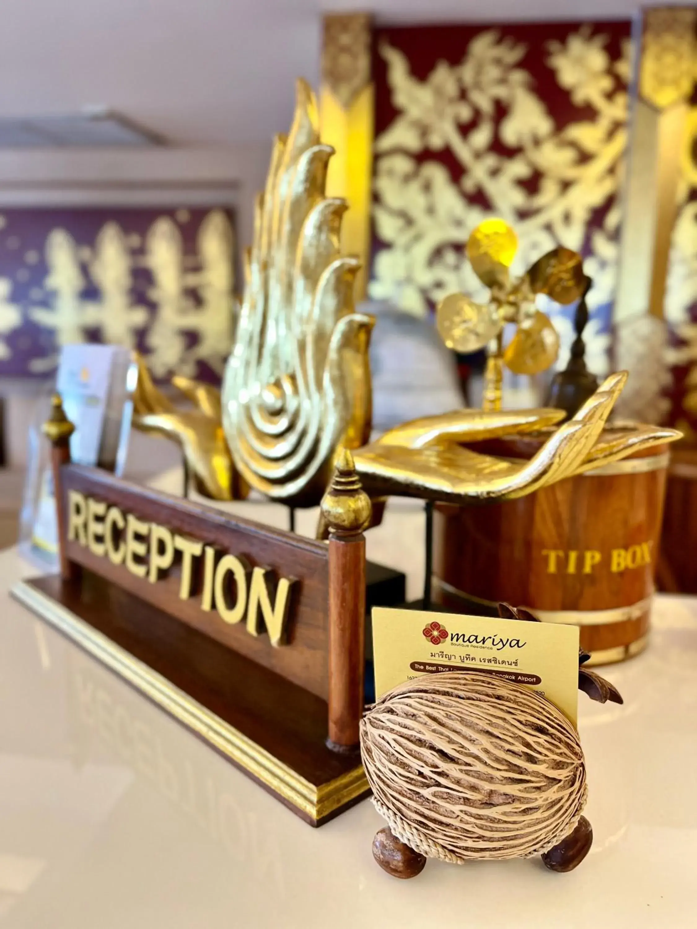 Lobby or reception in Mariya Boutique Hotel At Suvarnabhumi Airport Lobby or reception in Mariya Boutique Hotel At Suvarnabhumi Airport