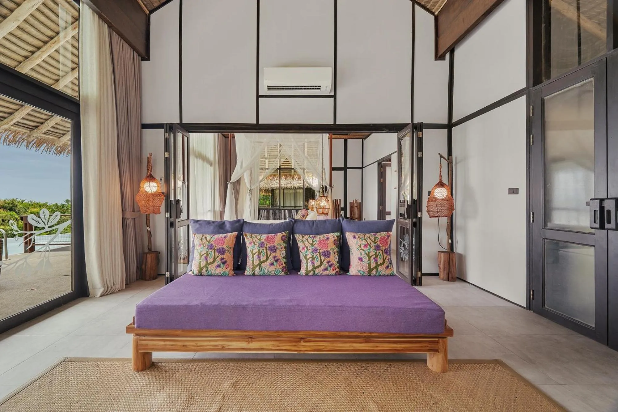 Living room, Bed in Koh Yao Yai Village