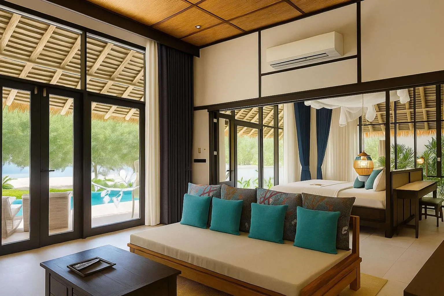 Living room in Koh Yao Yai Village