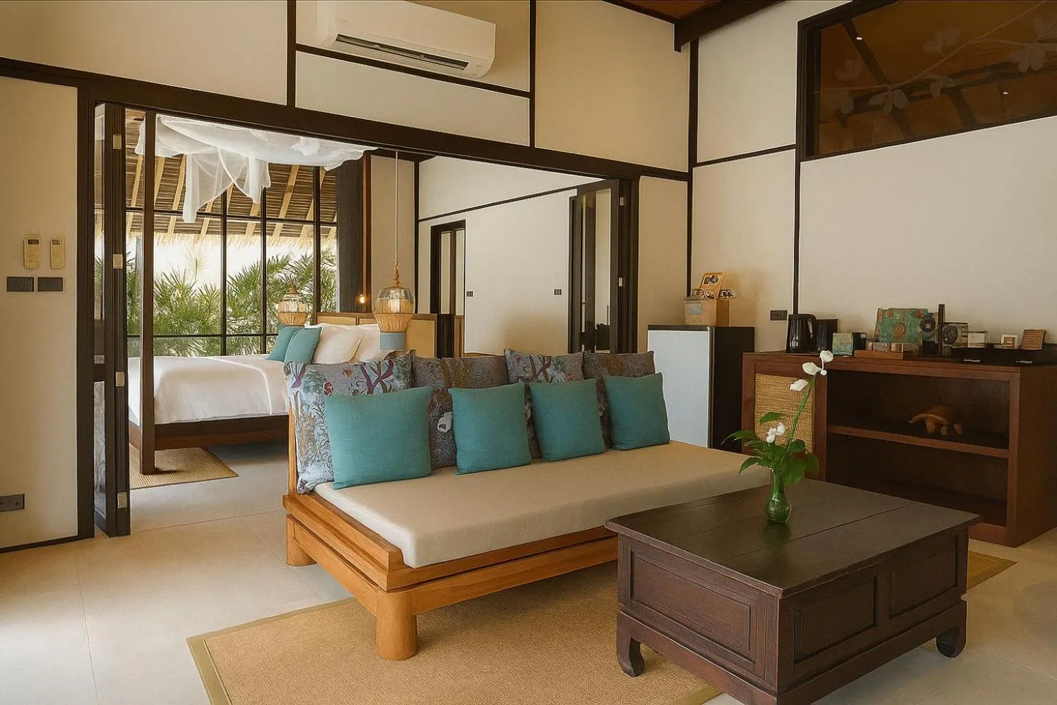 Living room in Koh Yao Yai Village