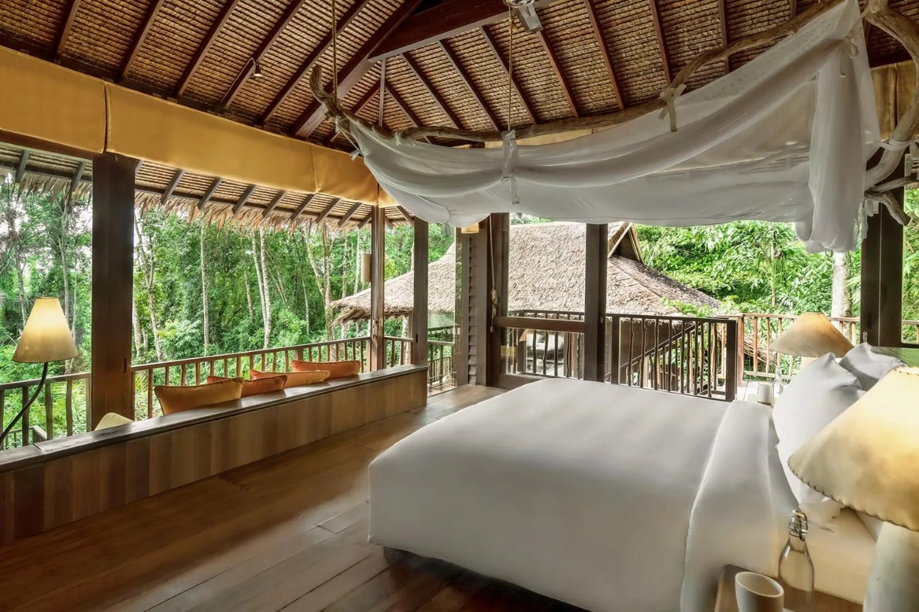 Bed in Six Senses Yao Noi