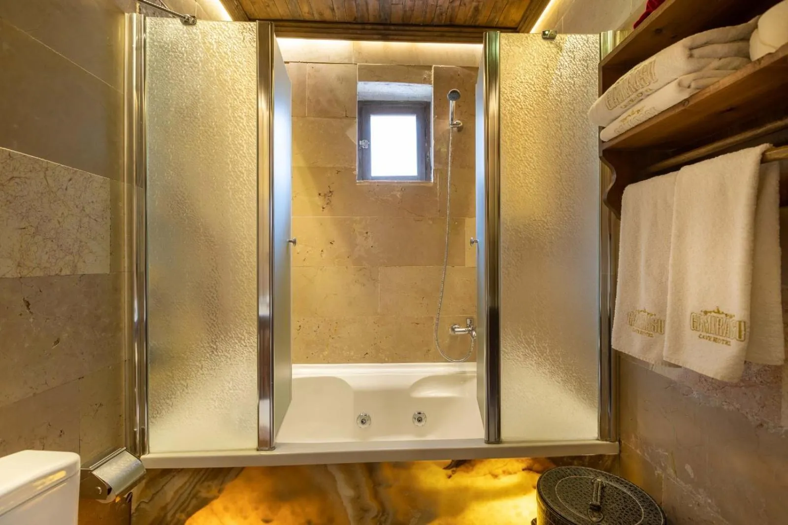 Shower in Cappadocia Gamirasu Cave Hotel