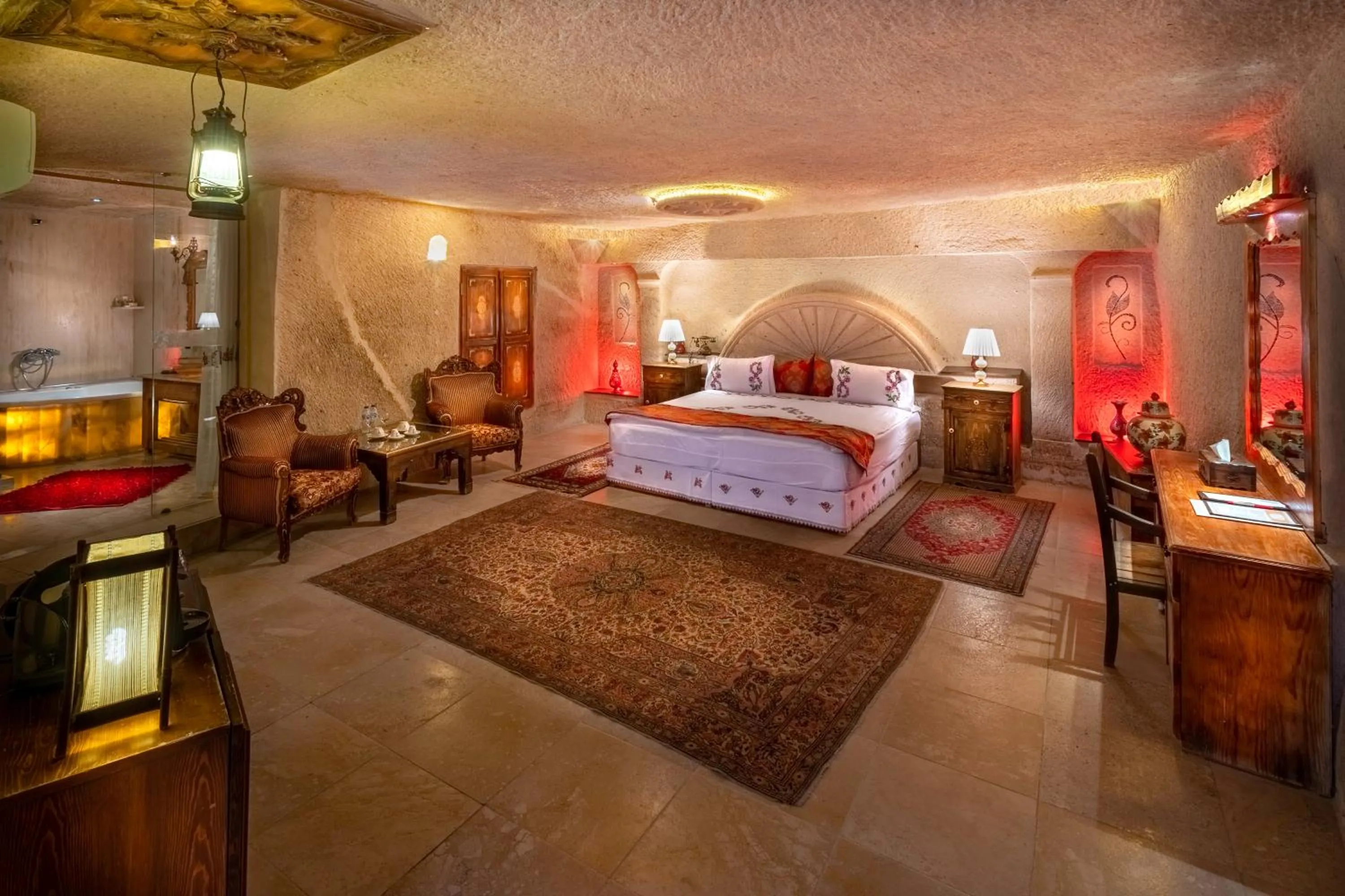 Bed in Cappadocia Gamirasu Cave Hotel