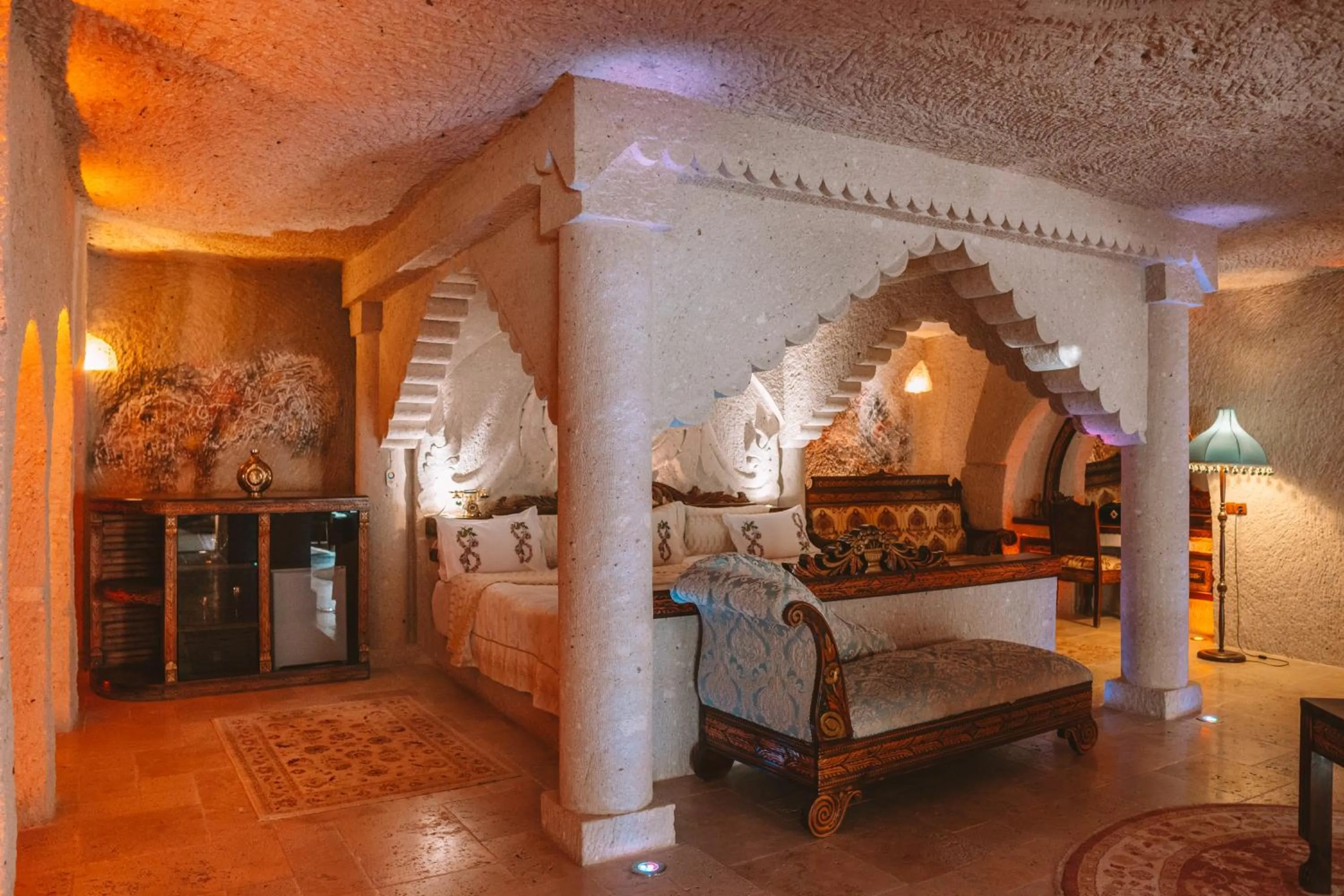 Bed in Cappadocia Gamirasu Cave Hotel
