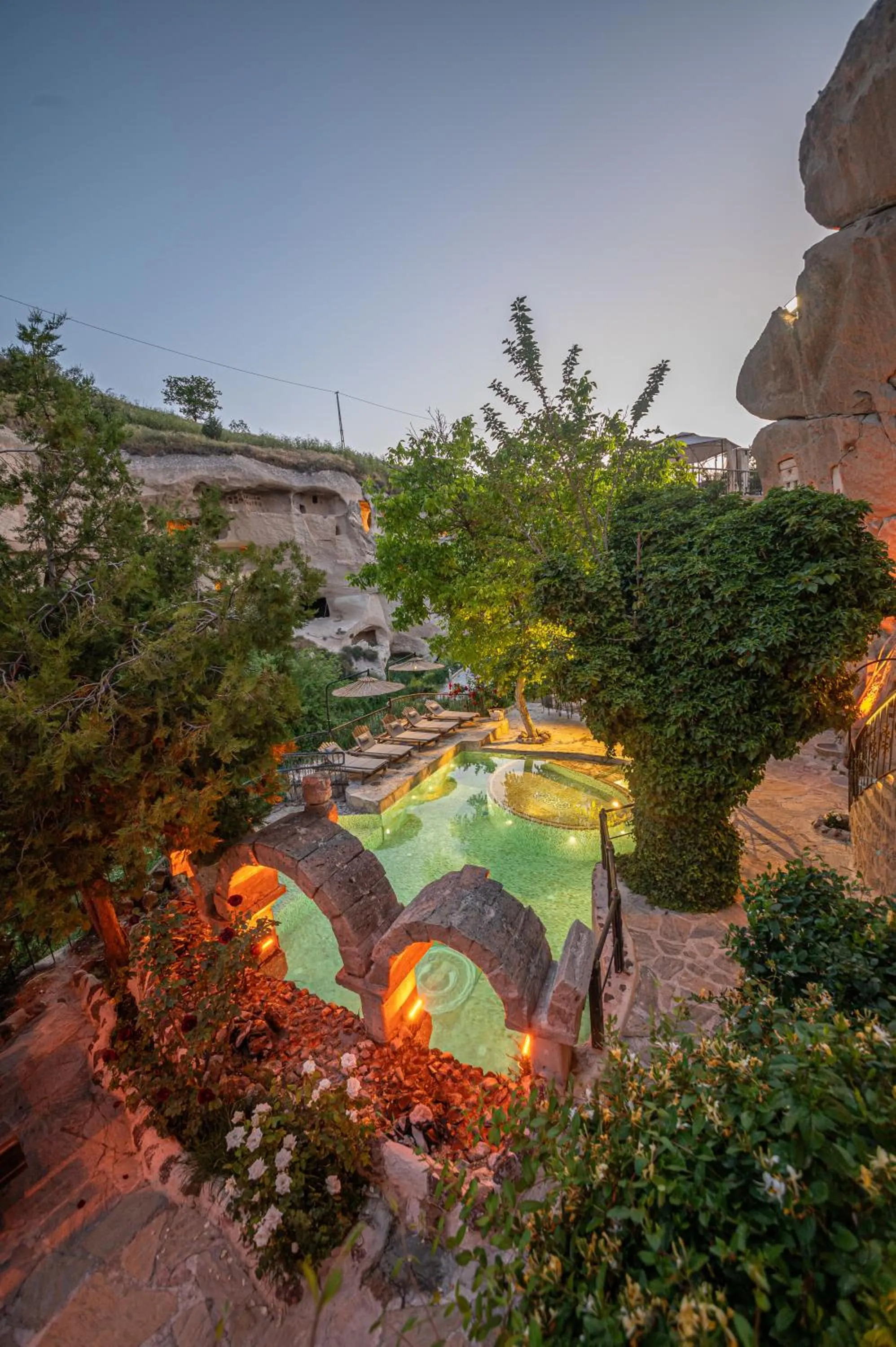 Natural landscape in Cappadocia Gamirasu Cave Hotel