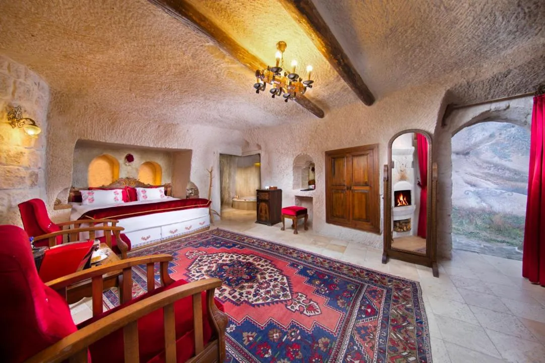Bed in Cappadocia Gamirasu Cave Hotel