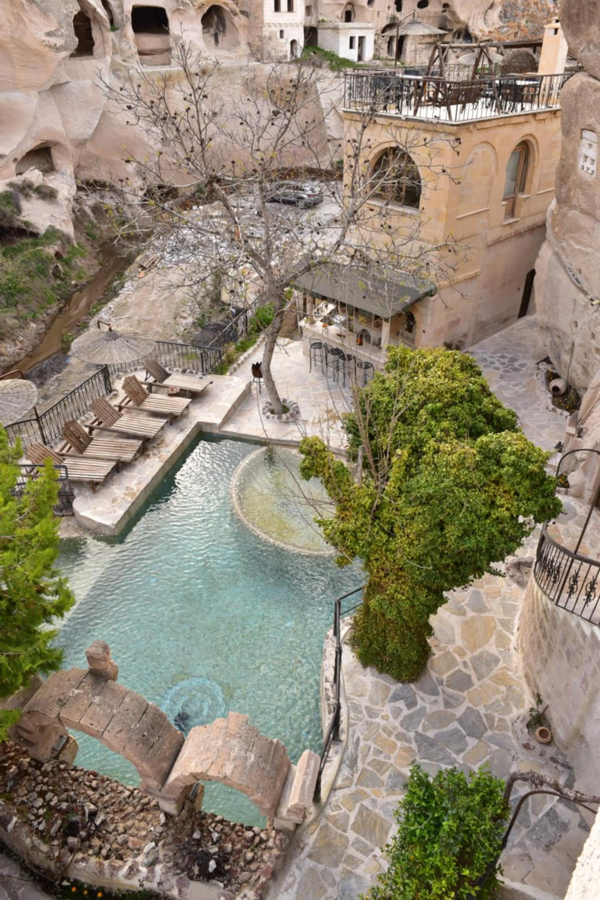 Patio in Cappadocia Gamirasu Cave Hotel