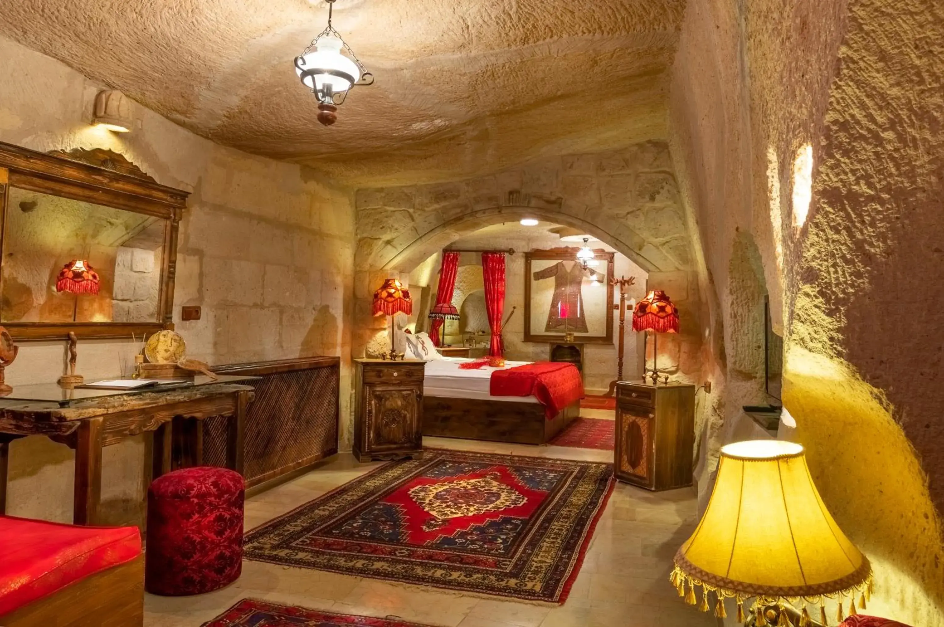 Photo of the whole room, Bed in Cappadocia Gamirasu Cave Hotel Photo of the whole room, Bed in Cappadocia Gamirasu Cave Hotel