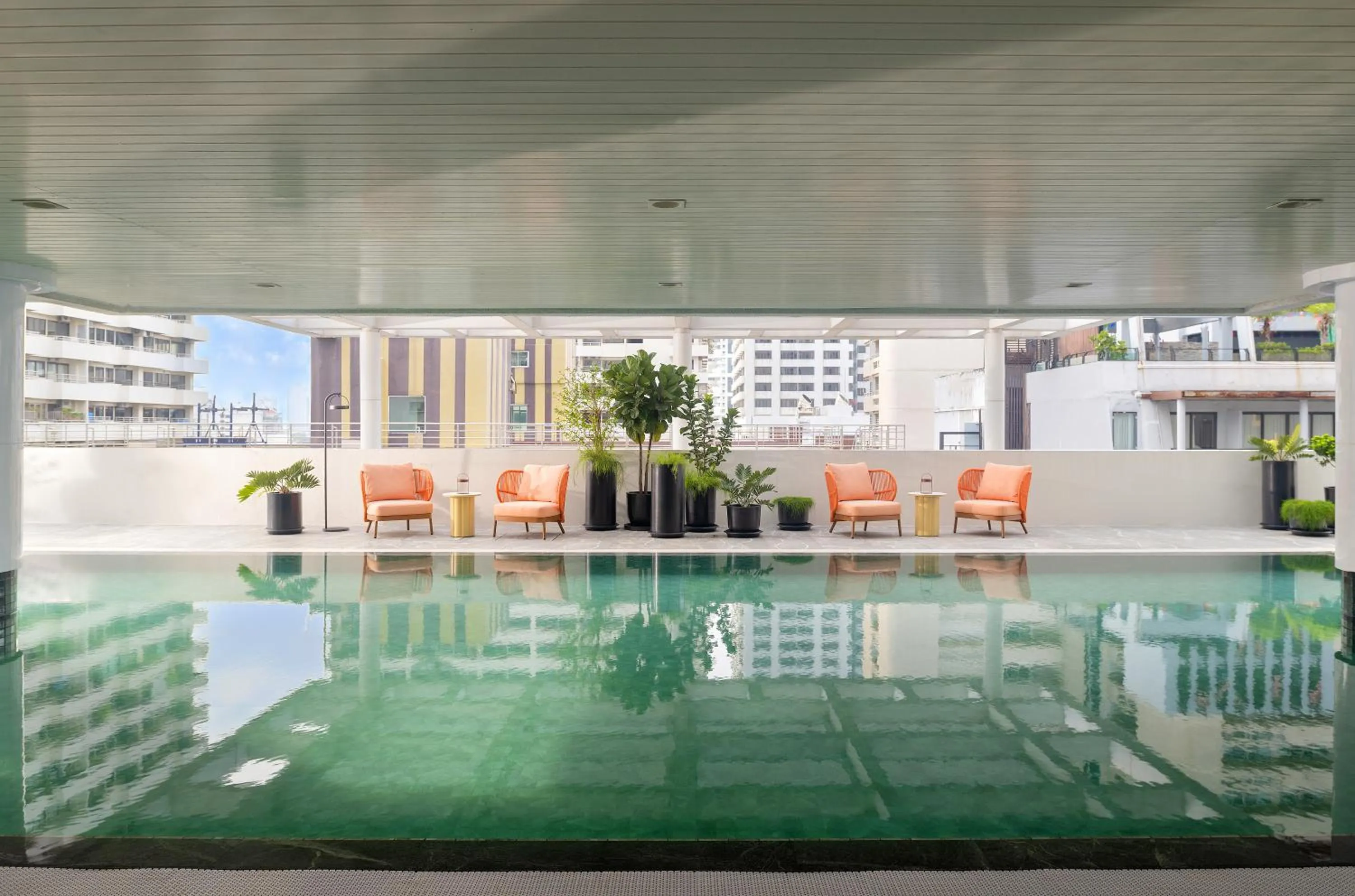 Pool view in PARKROYAL Suites Bangkok